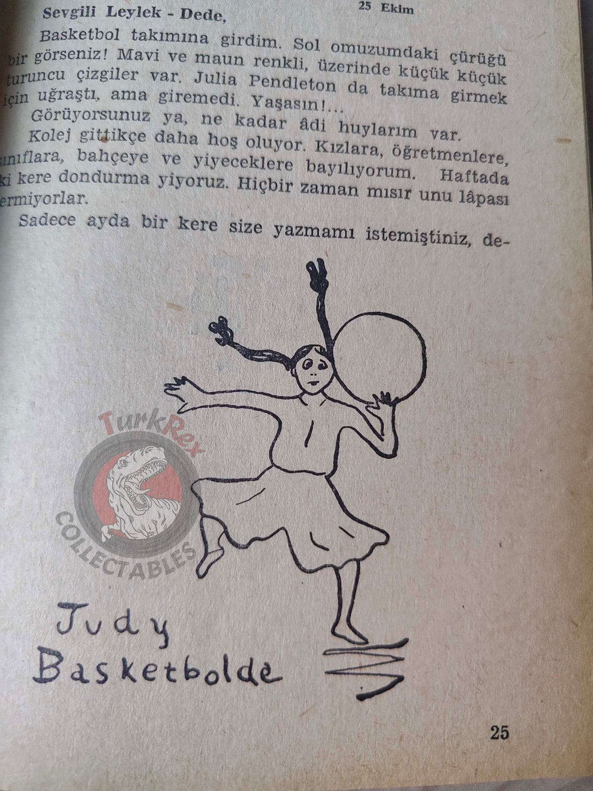 Jean Webster – Daddy-Long-Legs 1962 1st Turkish Book Turkey Illustrated