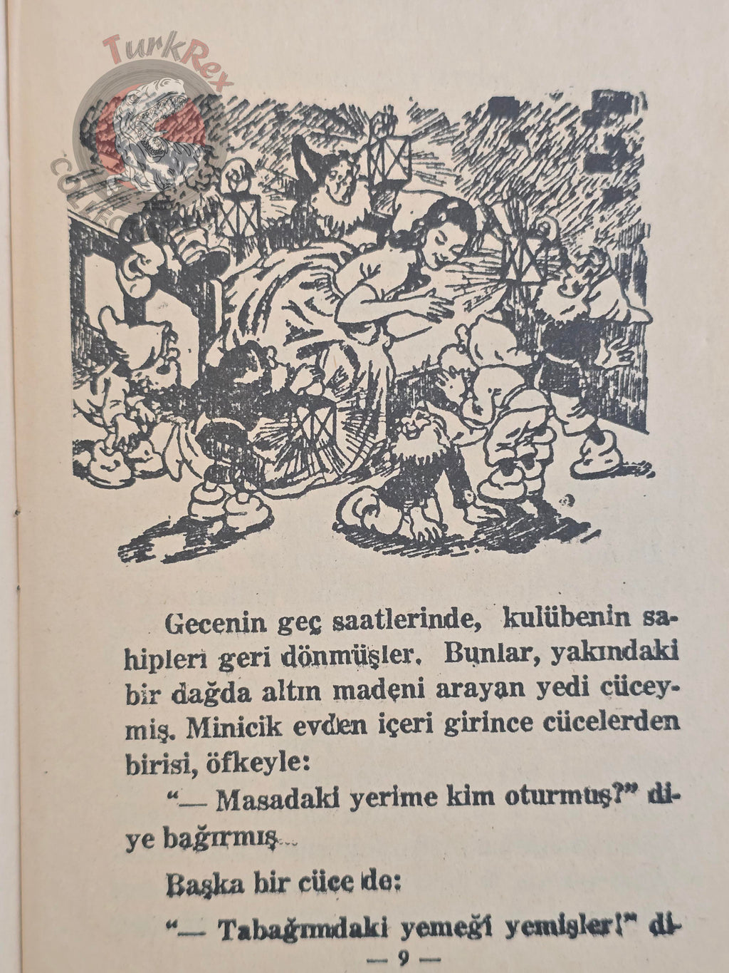 Grimm Brothers – Snow White and the Seven Dwarfs 1970s Turkish Book Turkey Illustrated