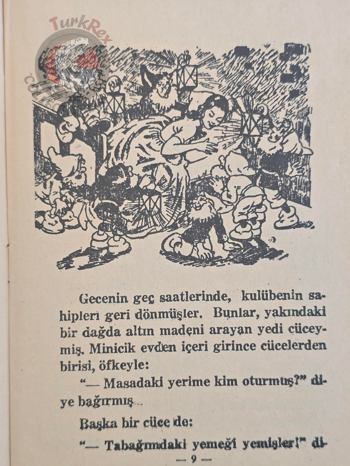 Grimm Brothers – Snow White and the Seven Dwarfs 1970s Turkish Book Turkey Illustrated