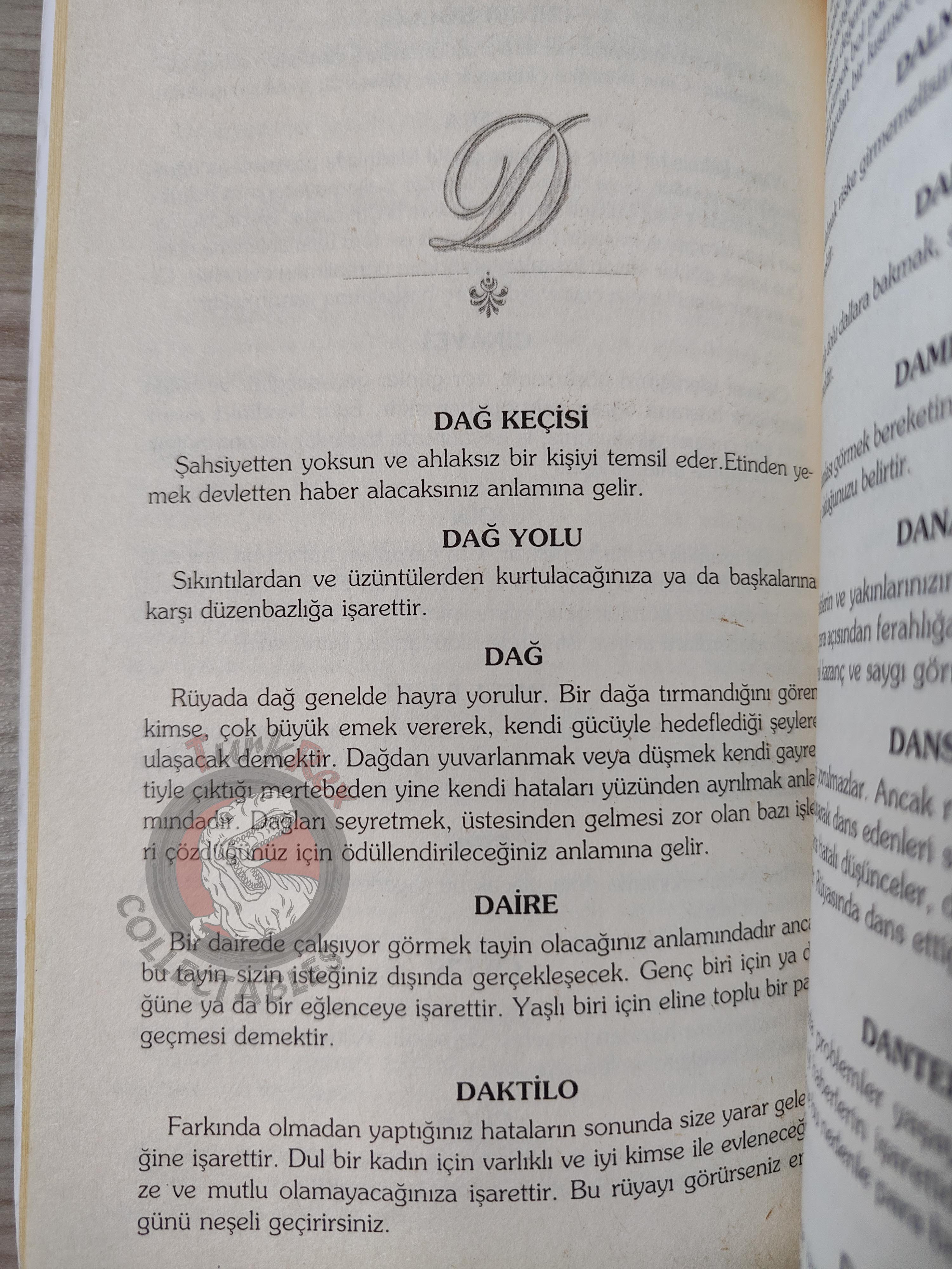 Dream Interpretation Analysis 2005 Turkish Book Turkey
