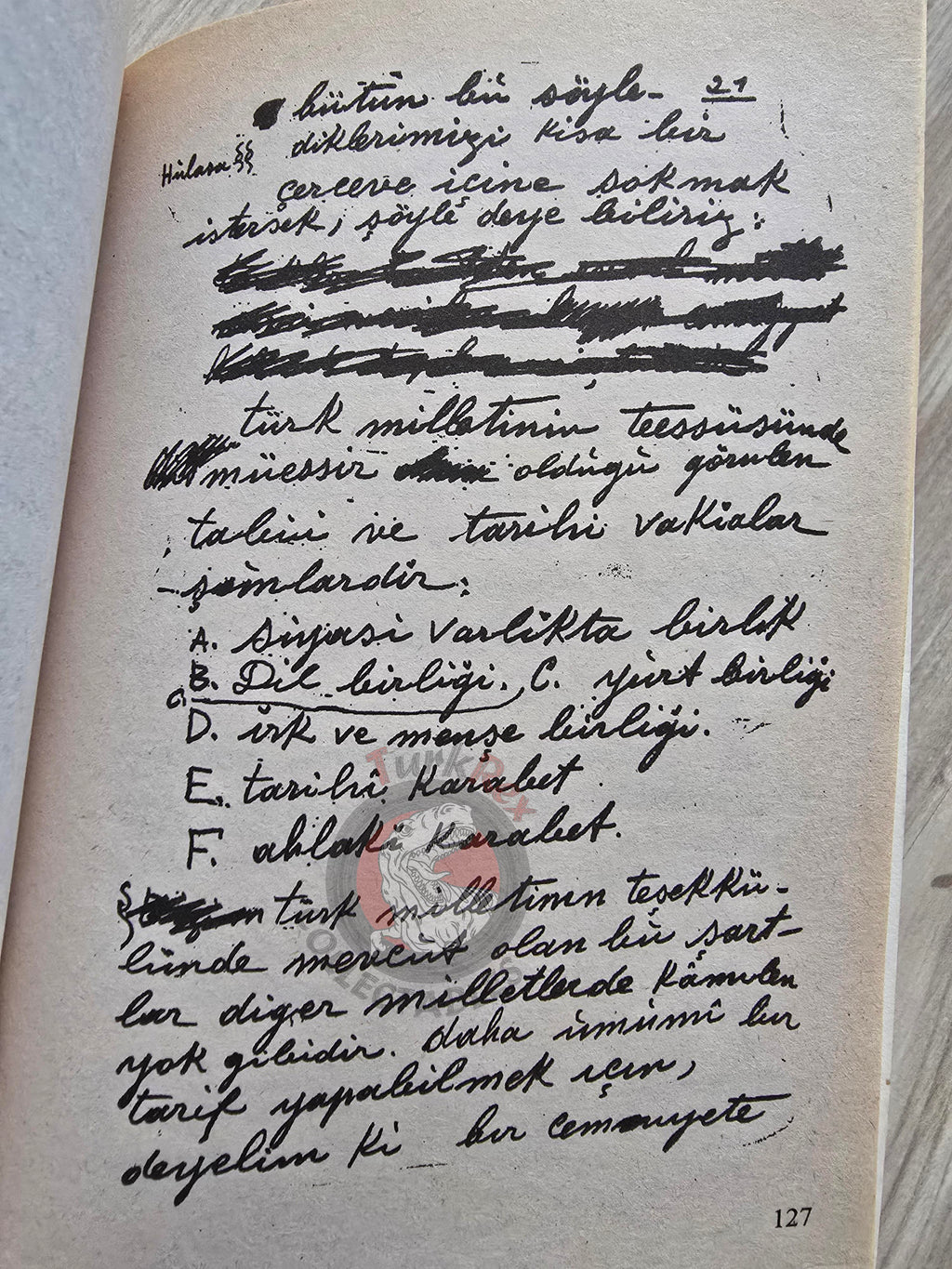 Afet İnan – What I Wrote from M. Kemal Atatürk 1998 Turkish Book Turkey