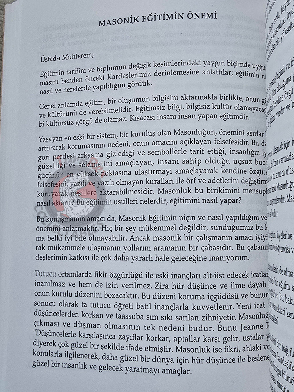 Turkish Freemasonry Başkent Lodge Panel 1996 Booklet Masonic Masons of Turkey Signed