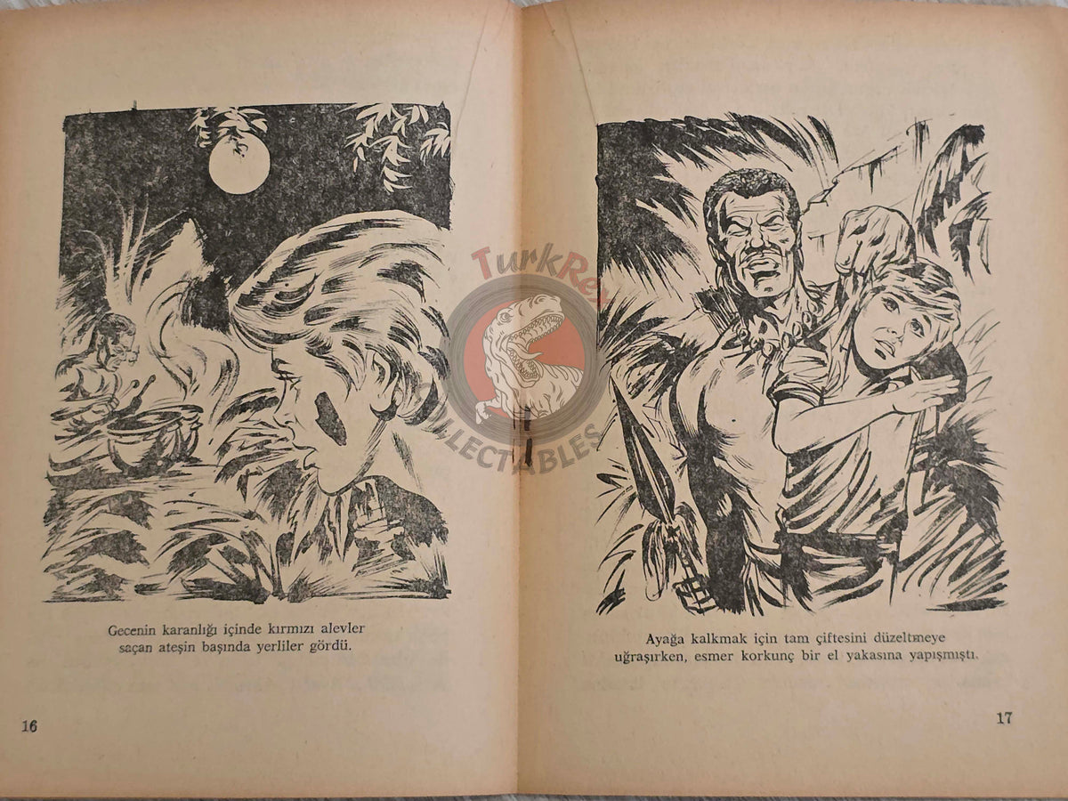 Turkish Fairy Tales – The Brave Hunter 1977 Turkish Book Turkey Illustrated