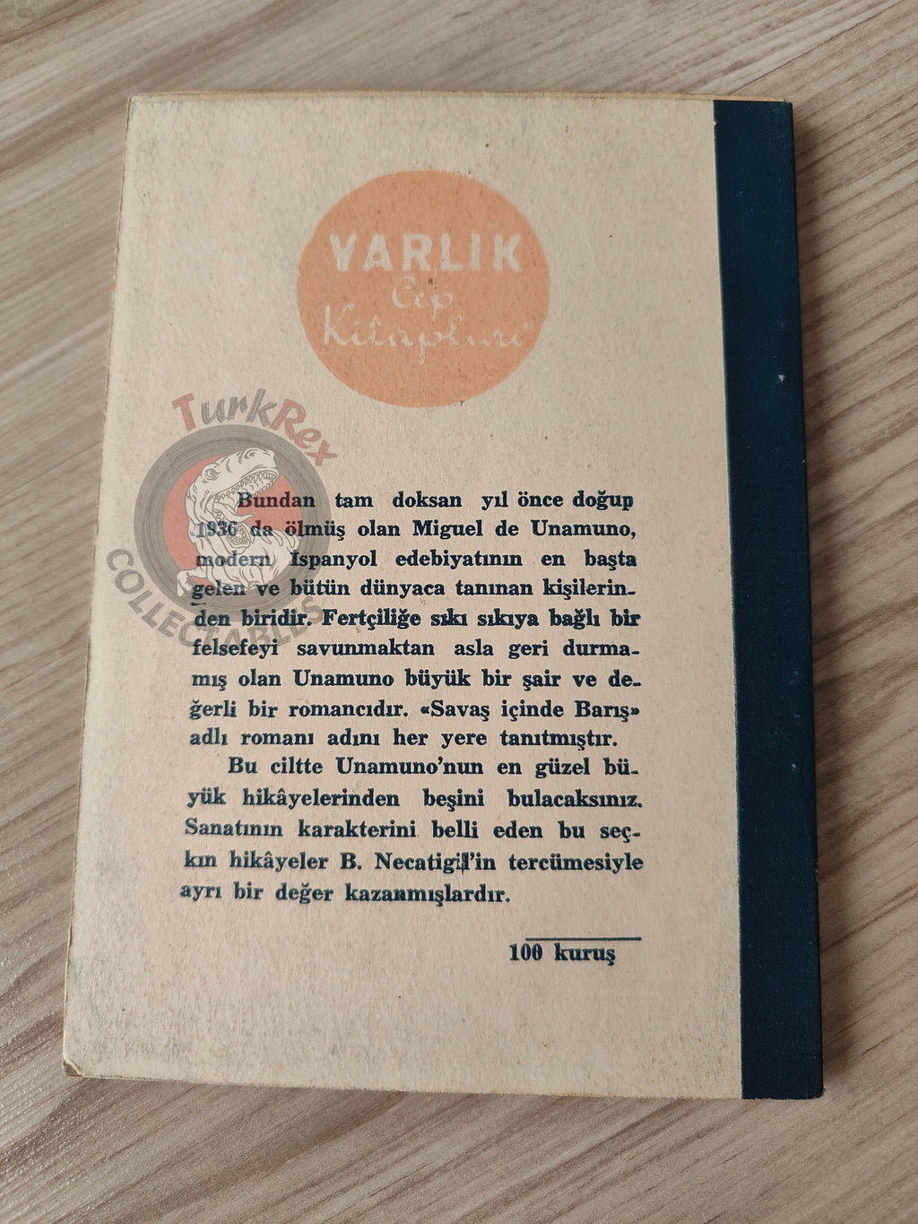 Miguel de Unamuno – Un Pobre Hombre Rico 1954 1st Turkish Book Turkey