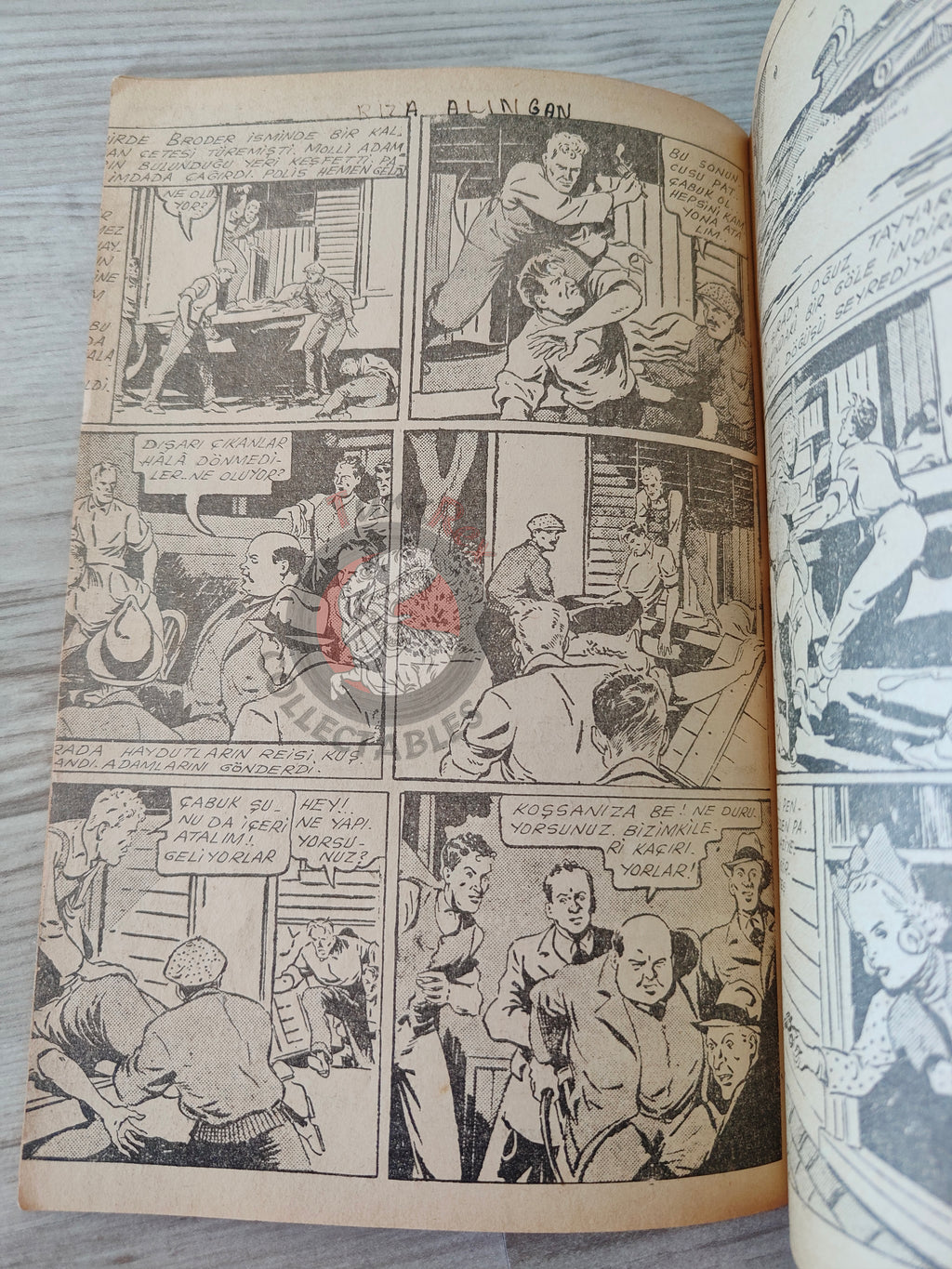 1001 Roman 1943 Radio Patrol Charles Schmidt Turkish Comic Mag Turkey