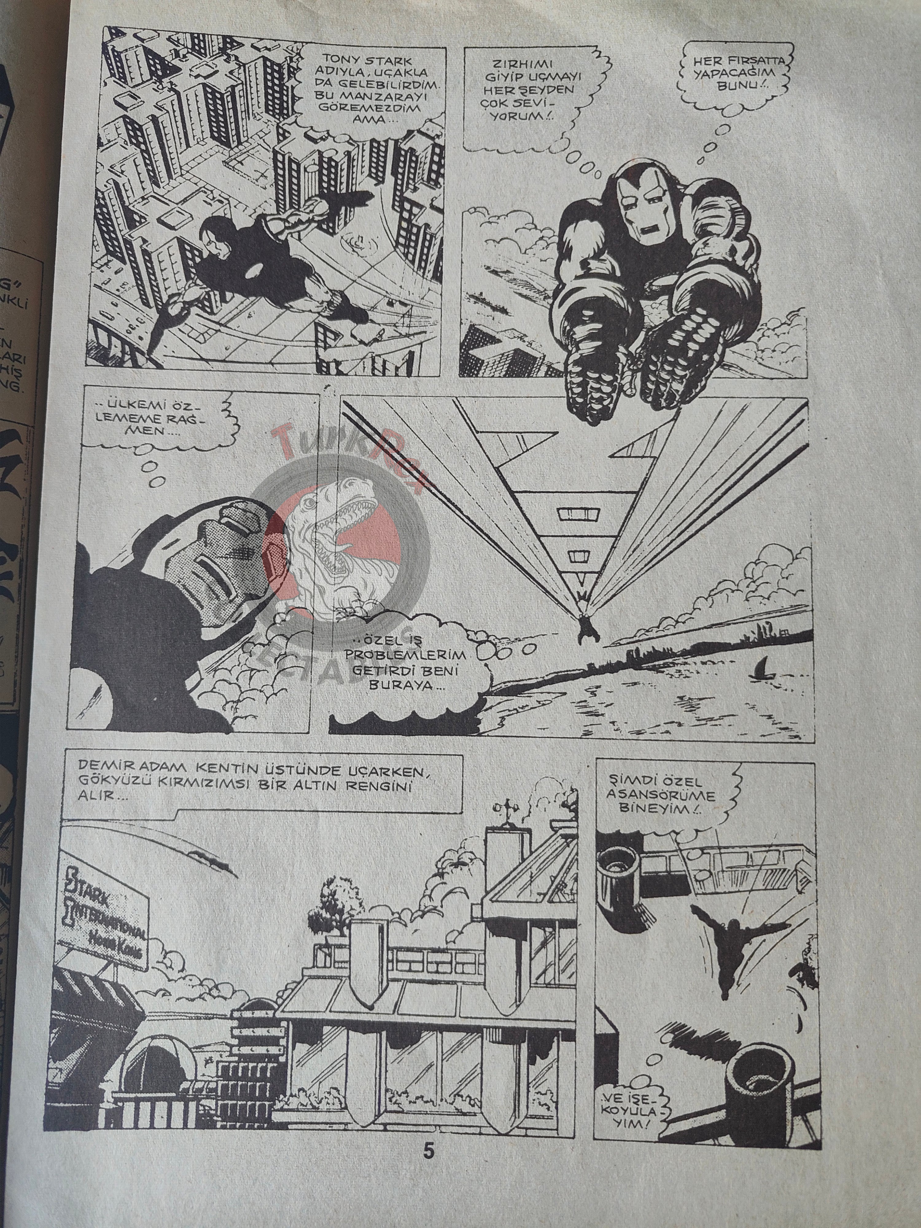 Iron Man #2 Demir Adam 1989 Turkish Comic Turkey #129 #130 Newspaper Giveaway