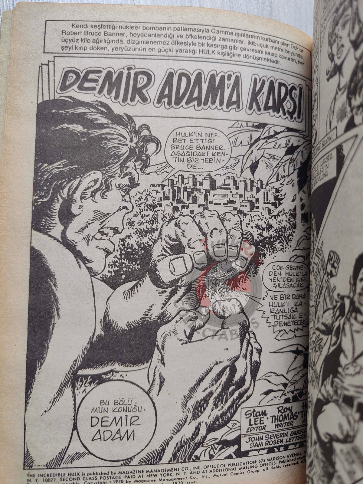 Hulk #10 1988 Turkish Comic Turkey cover #19 #131 Iron Man