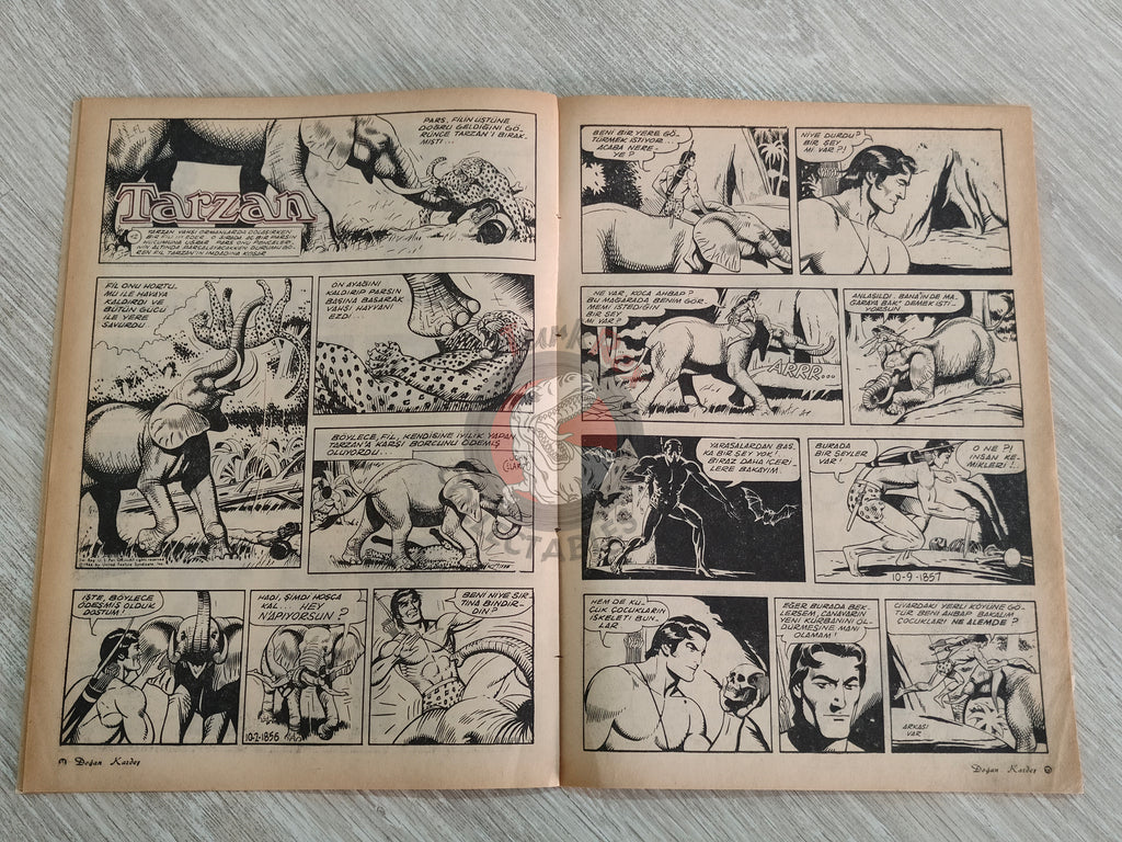 Doğan Kardeş 1968 Magazine #97 Turkish Comic Turkey Zero X, Tarzan, Dennis the Menace