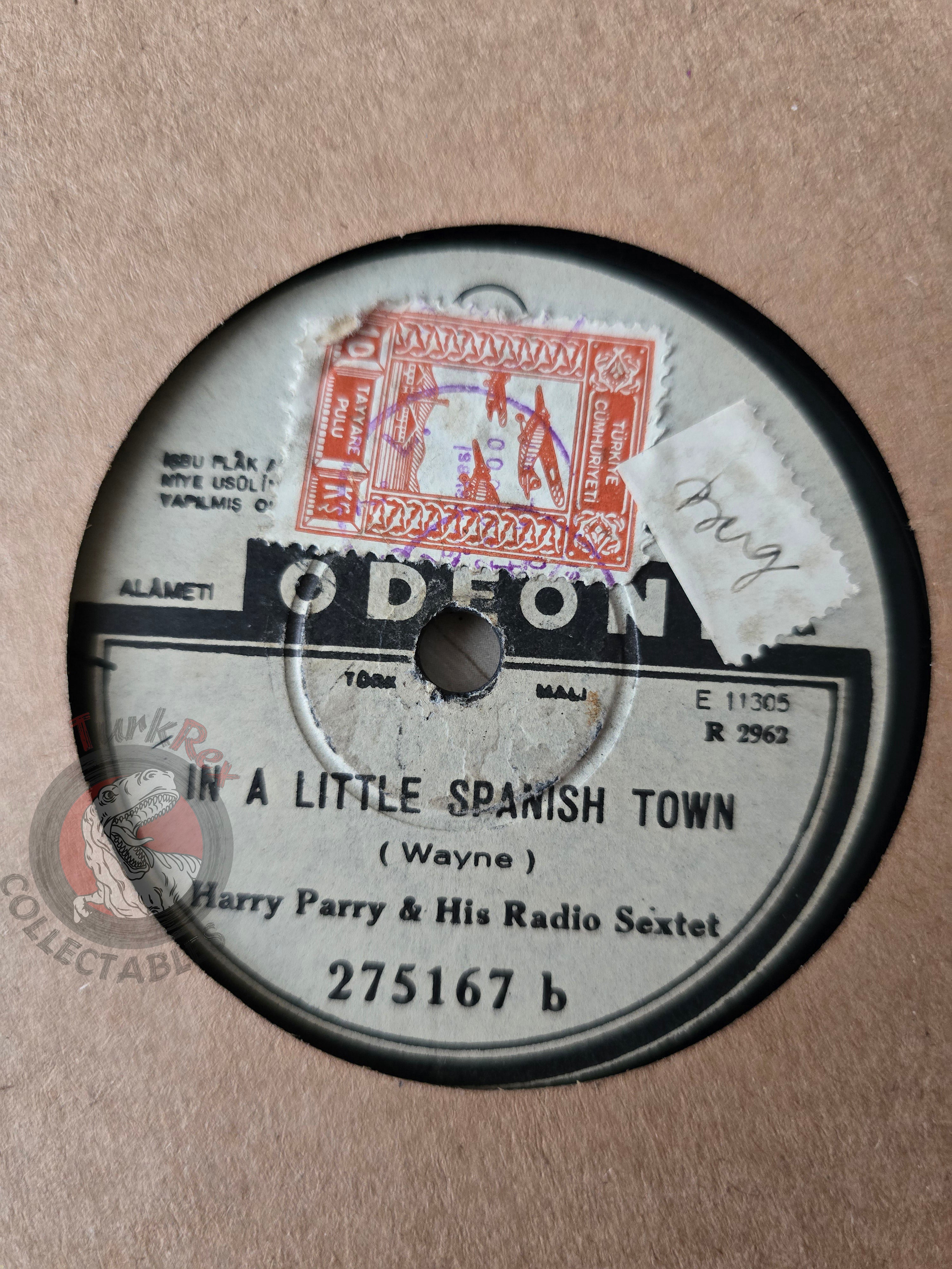 Harry Parrys & His Radio Sextet – Black Eyes Turkish Pressing Shellac Turkey Edition