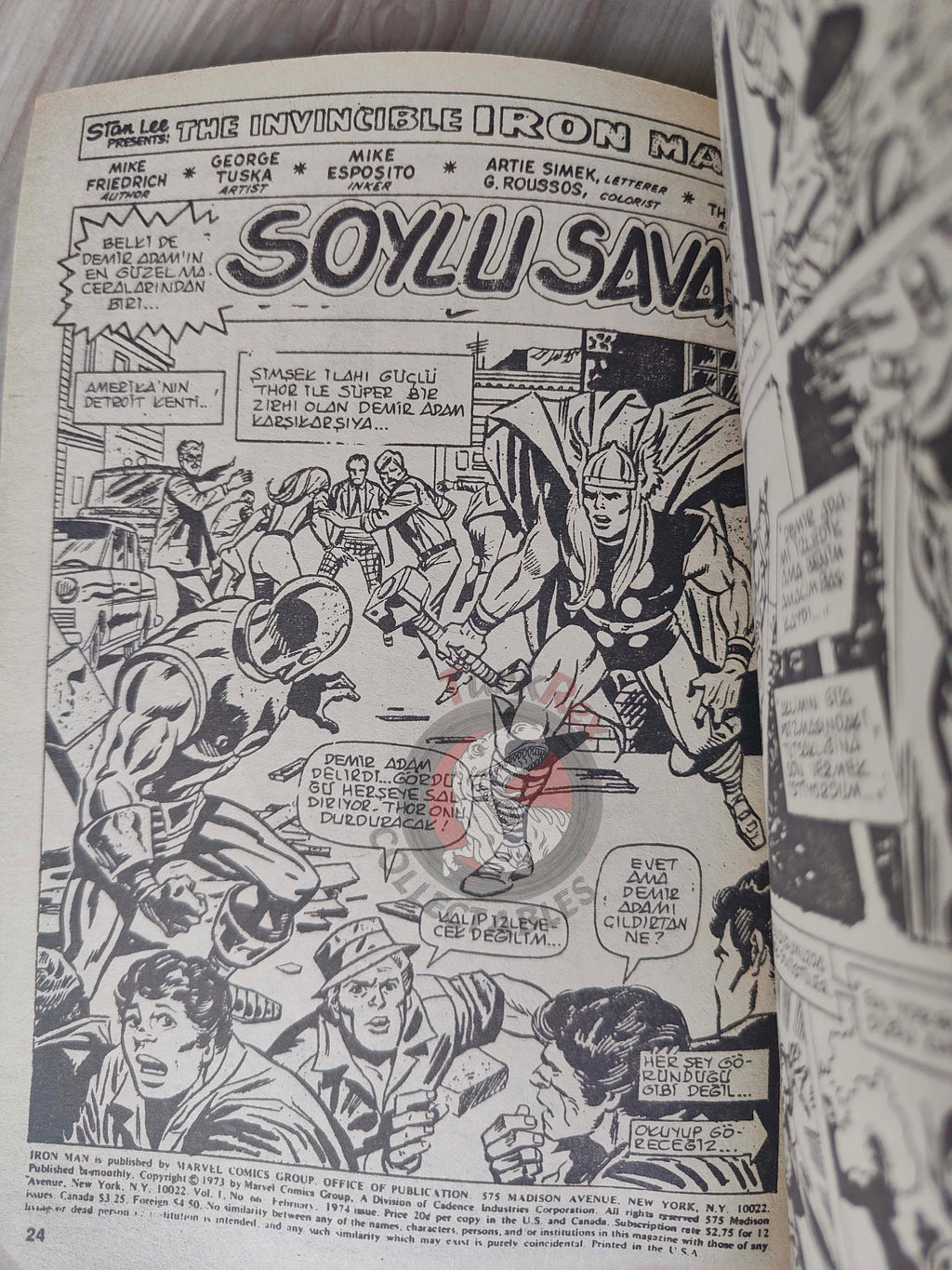 Iron Man #4 1988 Turkish Comic Turkey cover #67 inside #65 #66 #67 Crash Thor