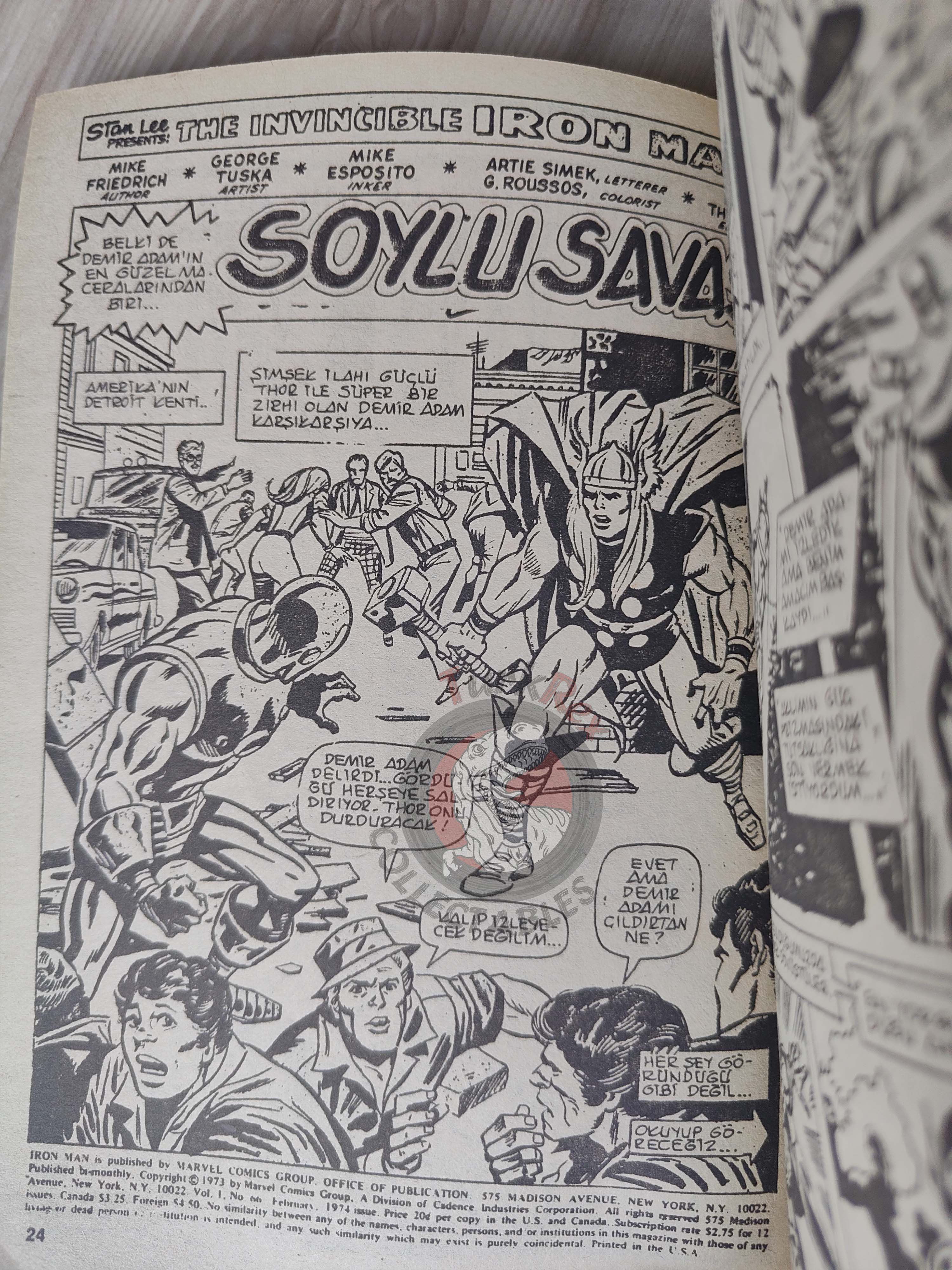 Iron Man #4 1988 Turkish Comic Turkey cover #67 inside #65 #66 #67 Crash Thor
