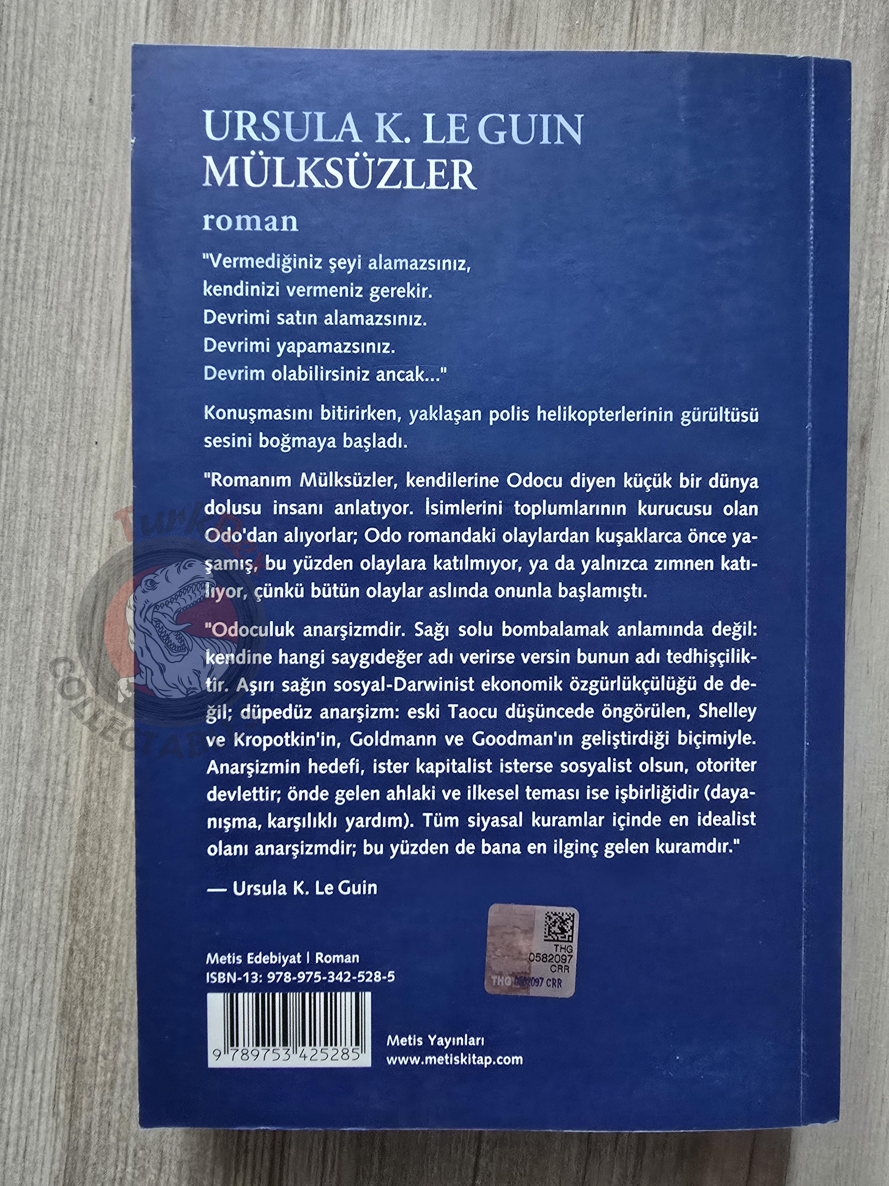 Ursula K. Le Guin – The Dispossessed 2014 Turkish Book Turkey