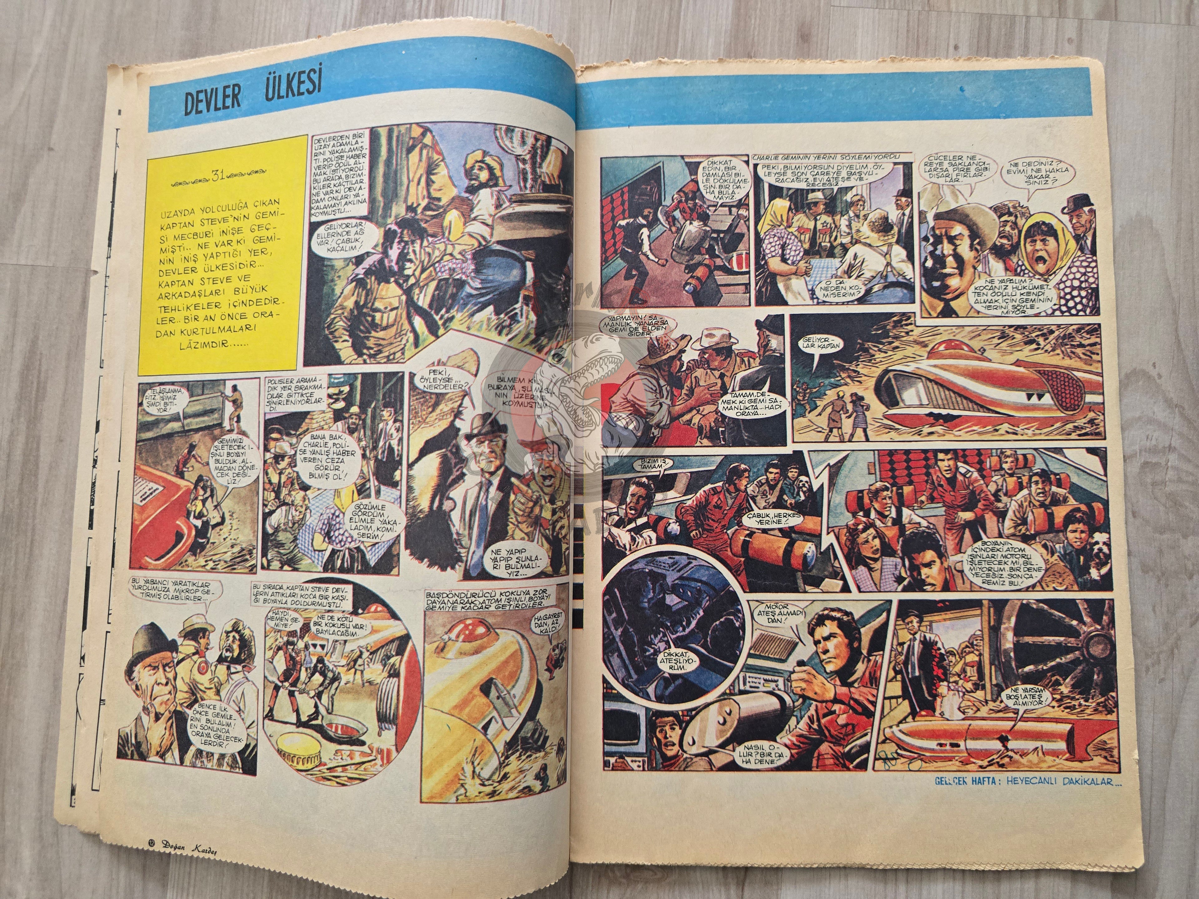 Doğan Kardeş 1971 Magazine #33 Turkish Comic Turkey Sinbad the Sailor Alice In Wonderland