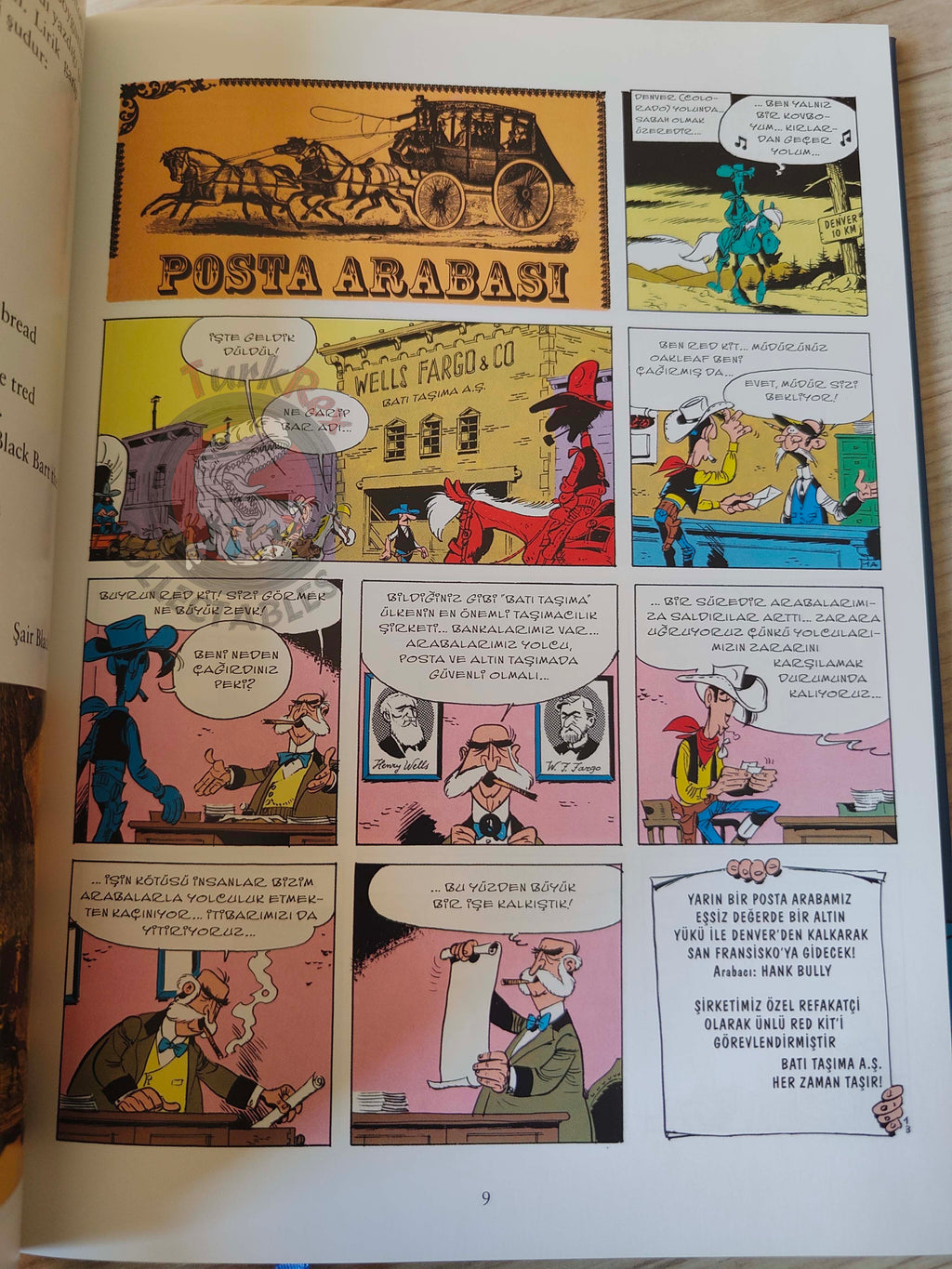 Lucky Luke – L'integrale #11 Turkish Comic Turkey La Diligence