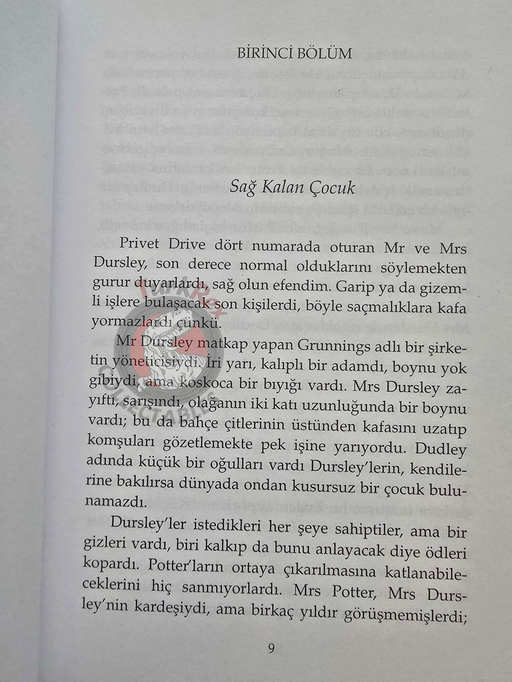 J.K. Rowling – Harry Potter and the Philosopher’s Stone 2001 1st Turkish Book Turkey
