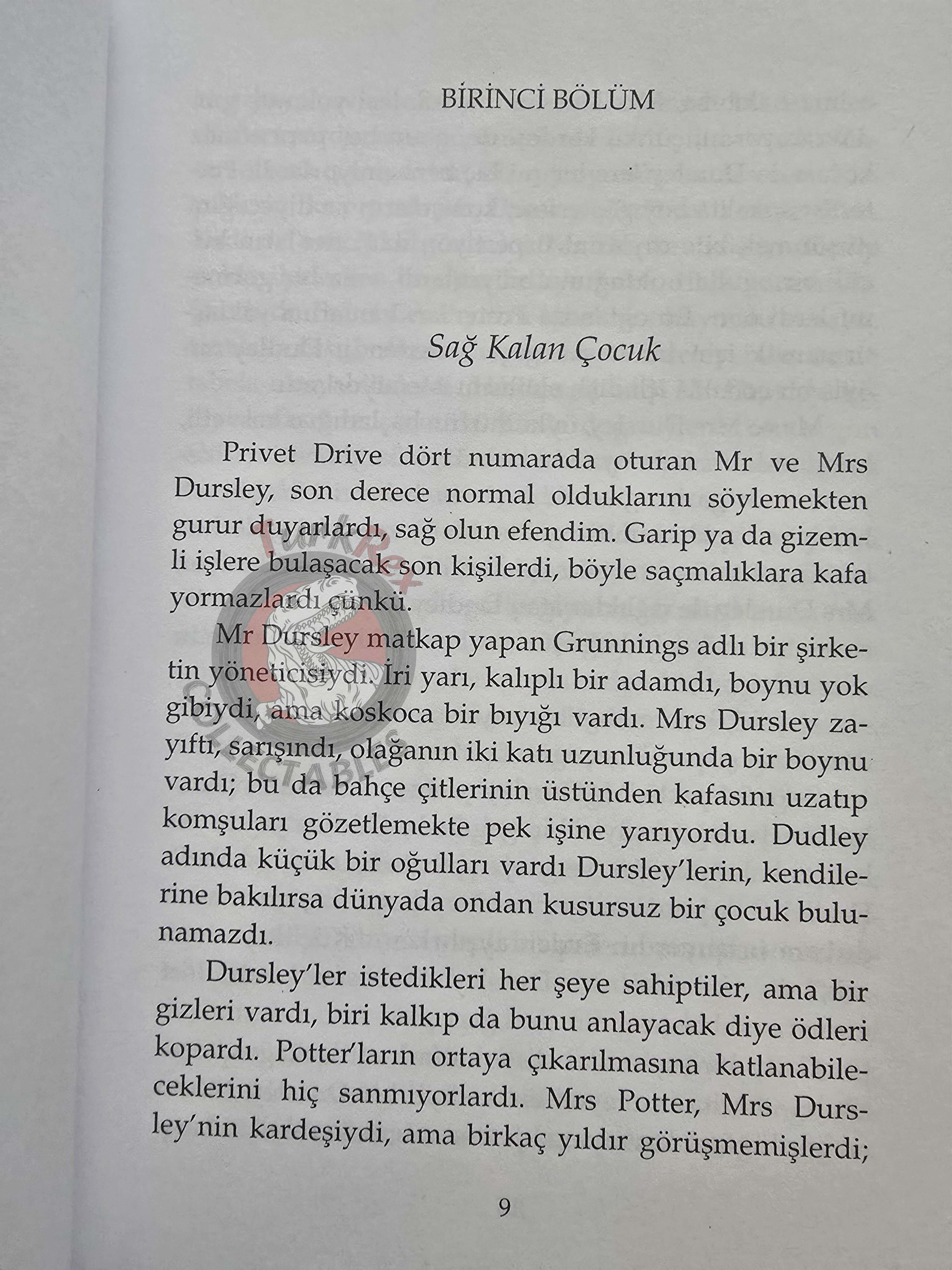 J.K. Rowling – Harry Potter and the Philosopher’s Stone 2001 1st Turkish Book Turkey