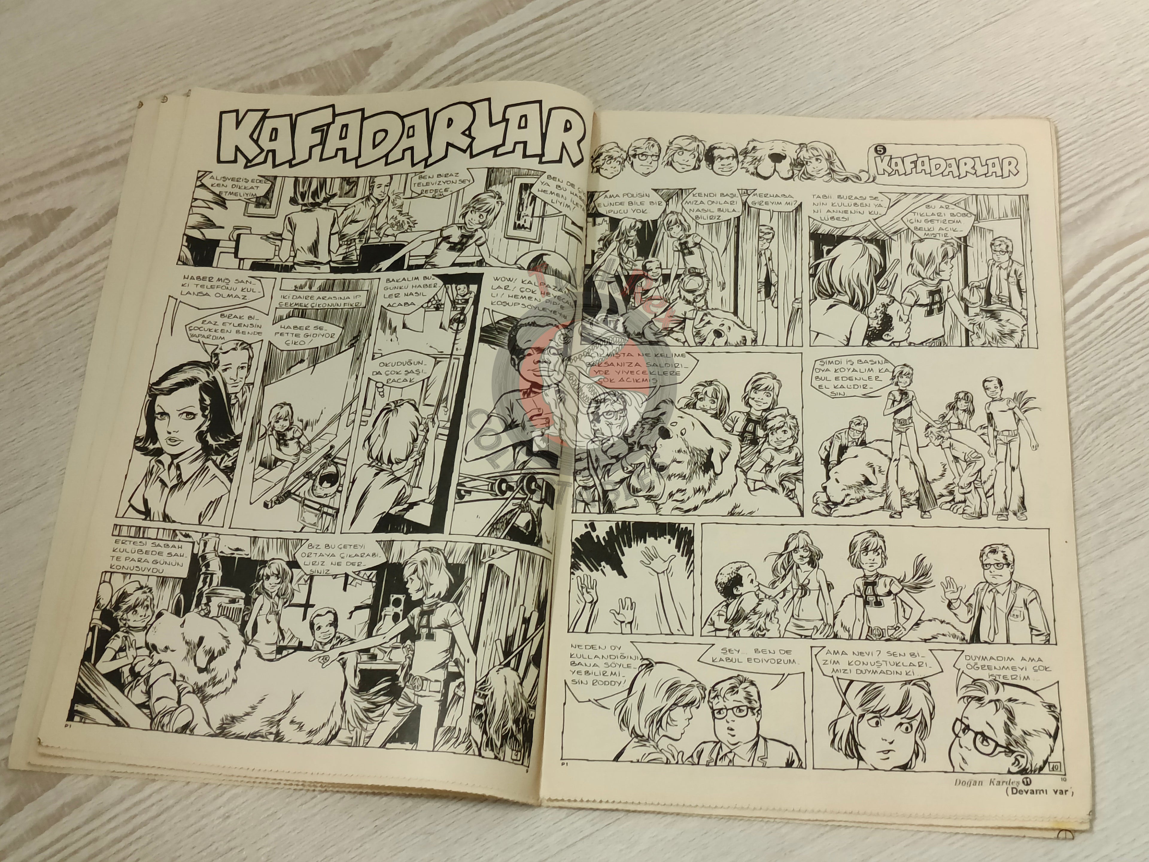 Doğan Kardeş 1975 Magazine #41 Turkish Comic Turkey Valérian and Laureline Smurfs Boule et Bill