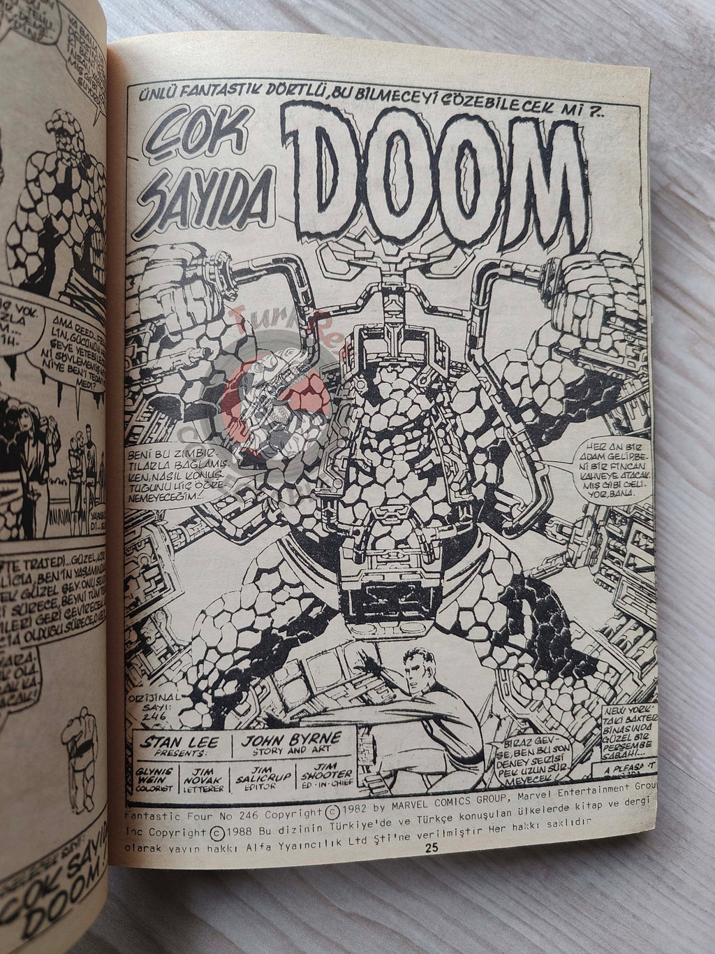 Fantastic Four Special Issue 1989 Turkish Comic Turkey #245 - #258