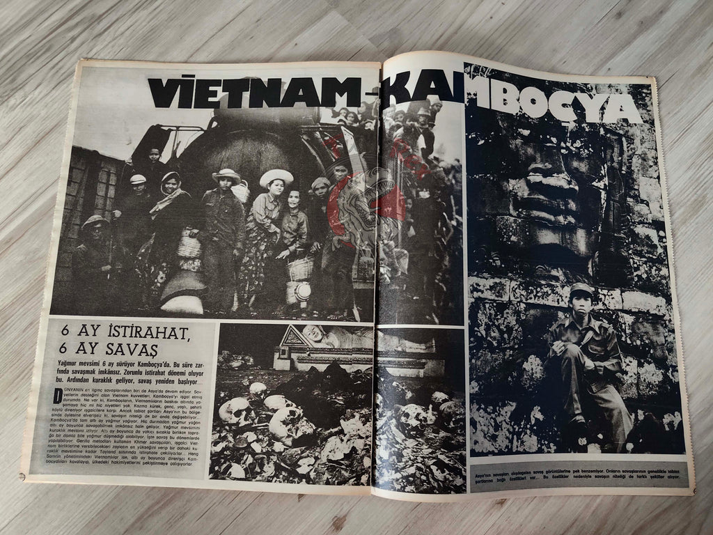 Hayat 1981 A World at War Turkish Mag Turkey Middle East Iran Iraq Israel Lebanon PLO Chad Vietnam Cambodia