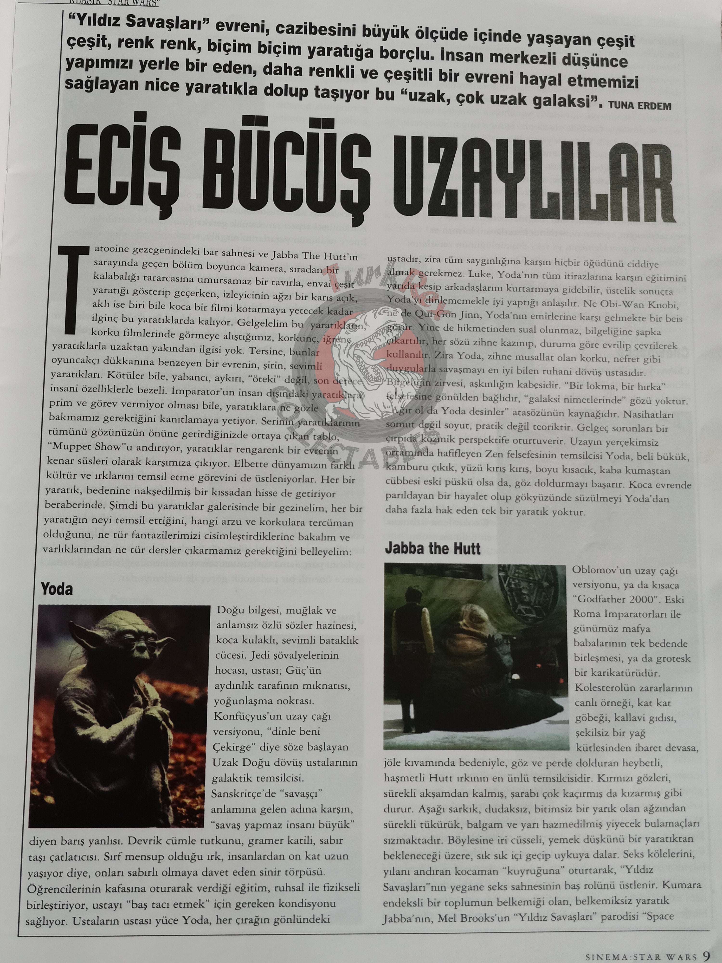 Star Wars – Episode I: The Phantom Menace 1999 Special Companion Book Turkish Turkey