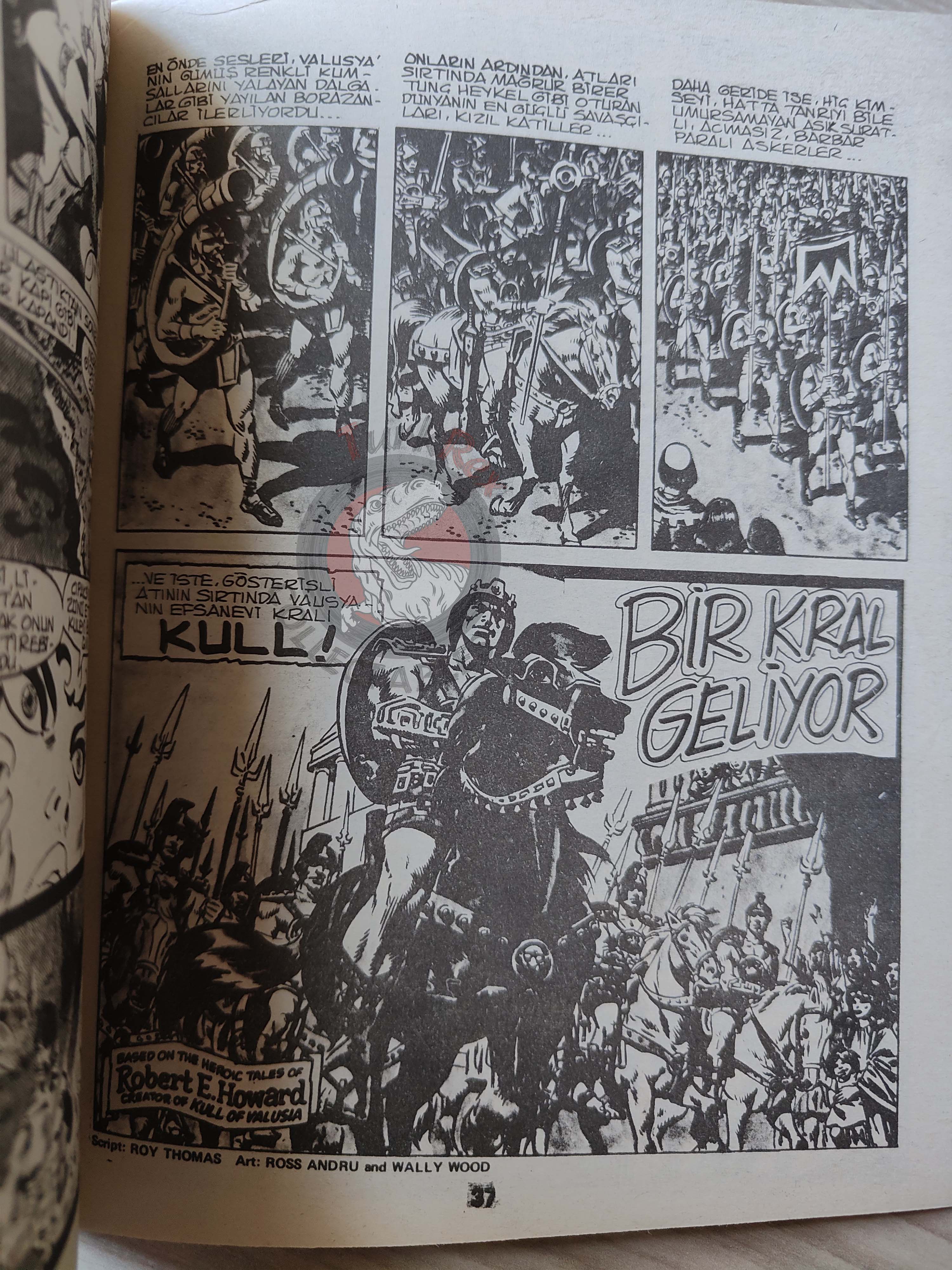 Conan ve Barbarlar #5 1994 Red Sonja & King Kull Turkish Comic Turkey