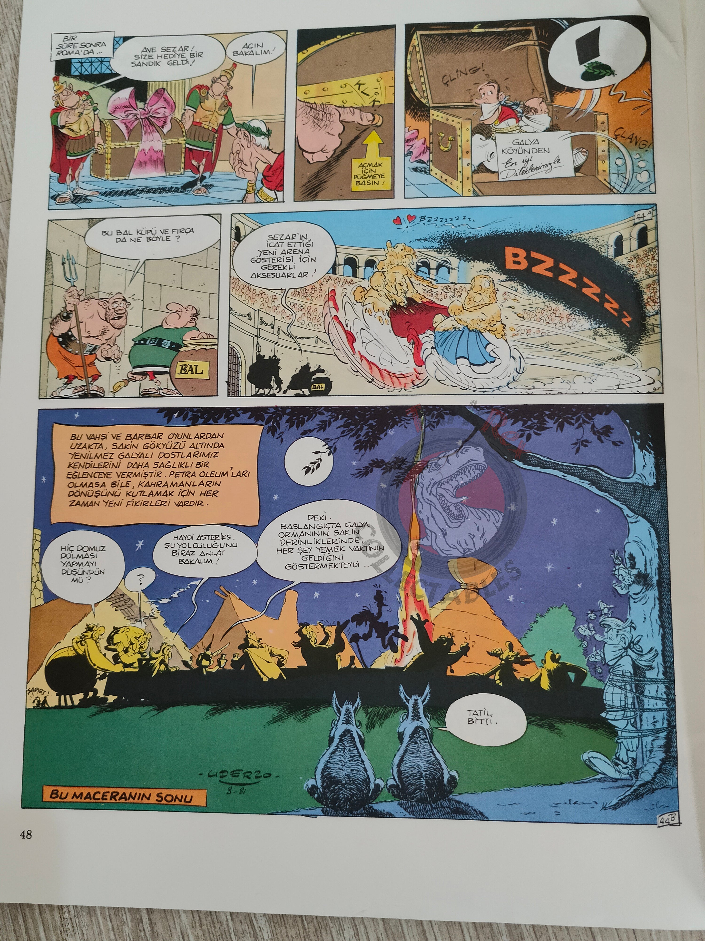 Asterix – Asterix and the Black Gold 1996 1st Edition Turkish Edition Comic Turkey