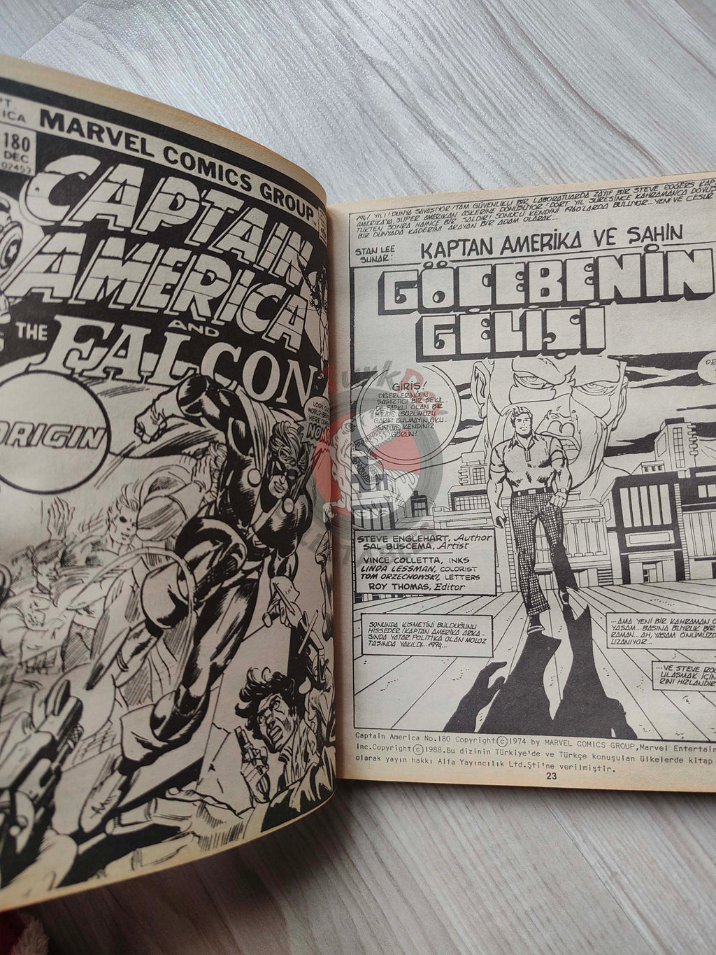 Captain America – Volume 4 1989 Turkish Comic Turkey Falcon