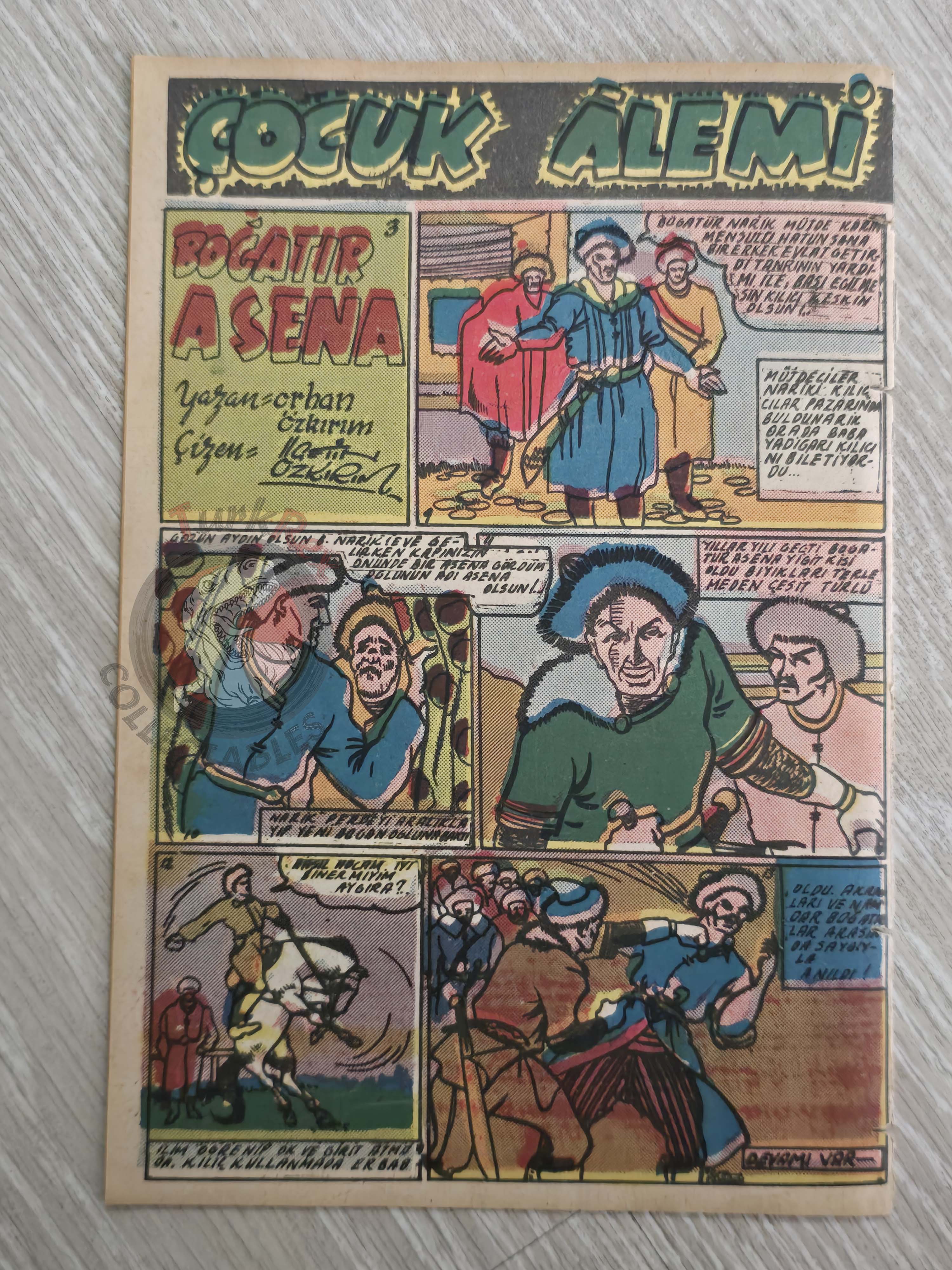 Çocuk Alemi #29 Captain Marvel Jr 1947 Don Winslow of the Navy Turkish Comic Turkey