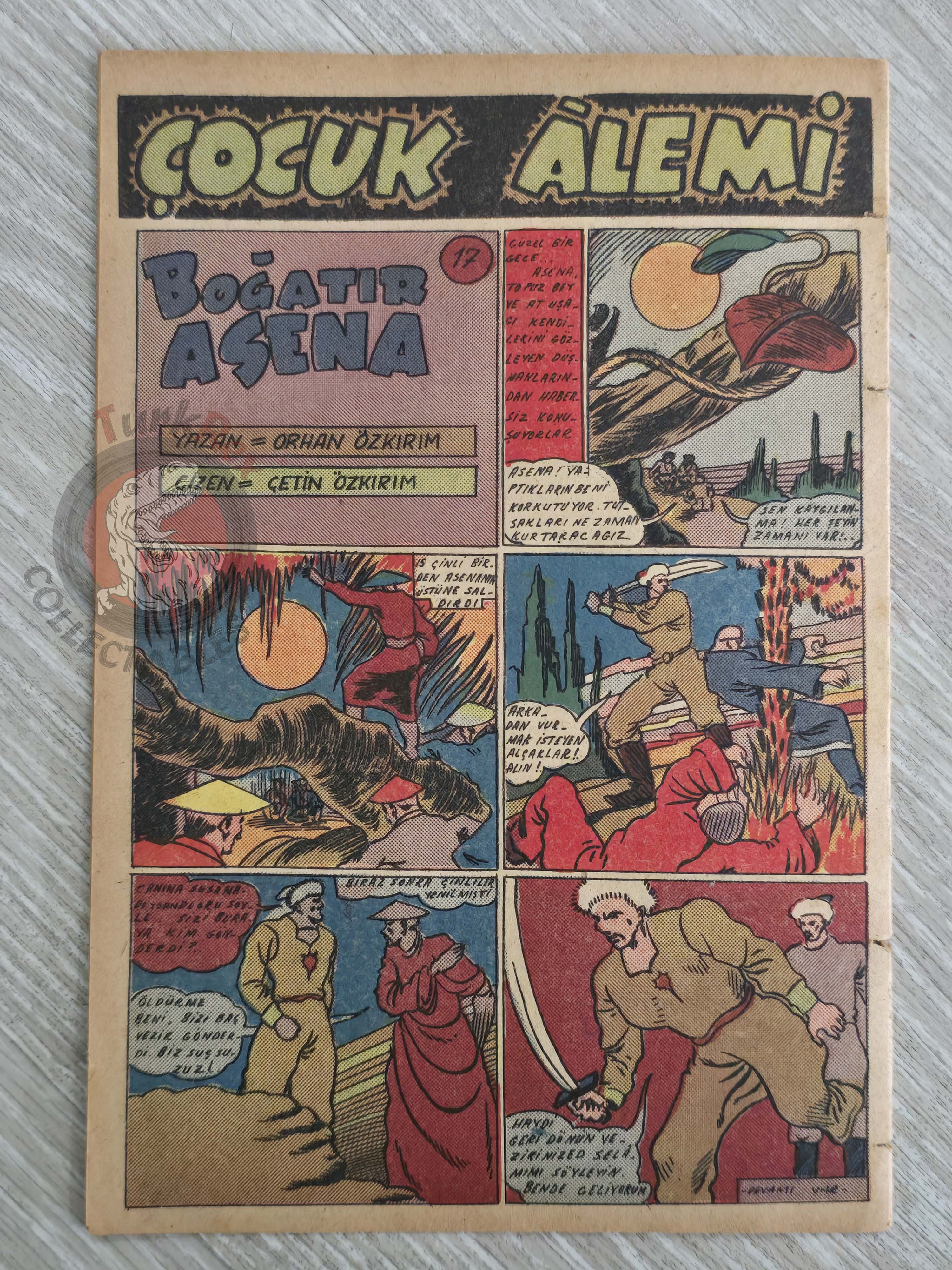 Çocuk Alemi #43 Captain Marvel Jr 1947 Don Winslow of the Navy Turkish Comic Turkey