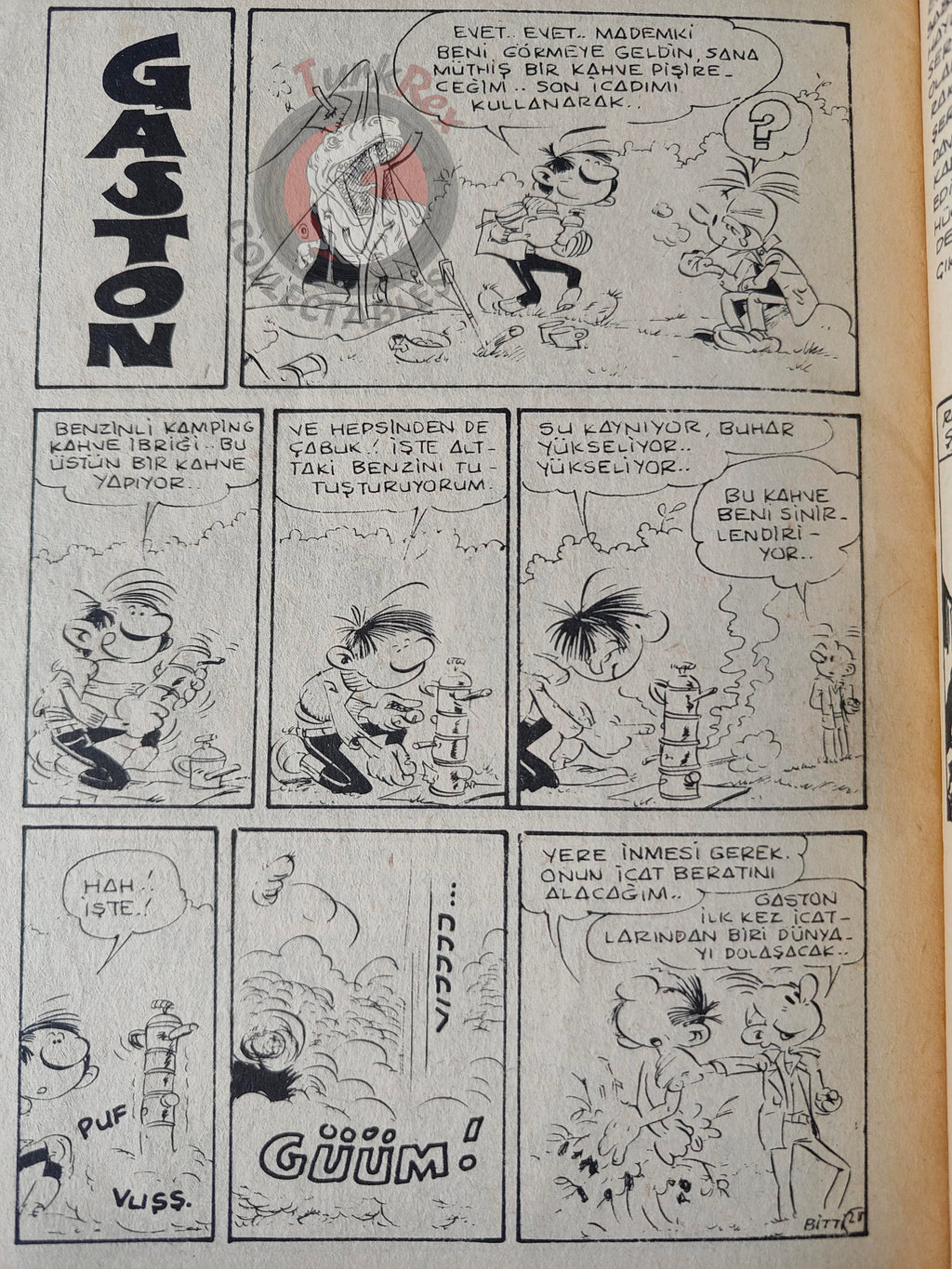 Rakar #13 1974 Turkish Comic Turkey Marcel Navarro Gaston Spirou & Fantasio