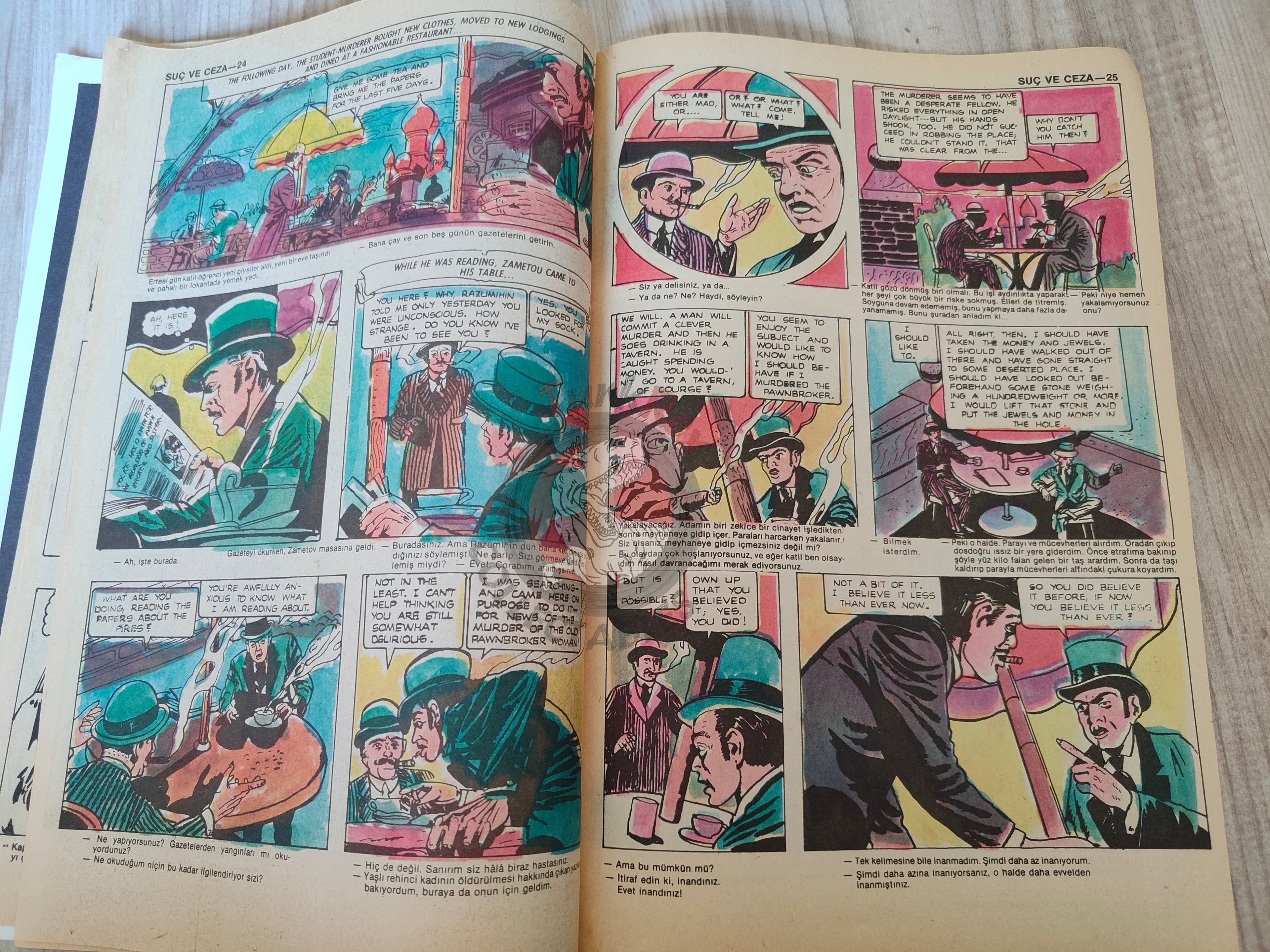 Crime and Punishment  – Fyodor Dostoyevsky Turkish Comic Turkey Classics Illustrated