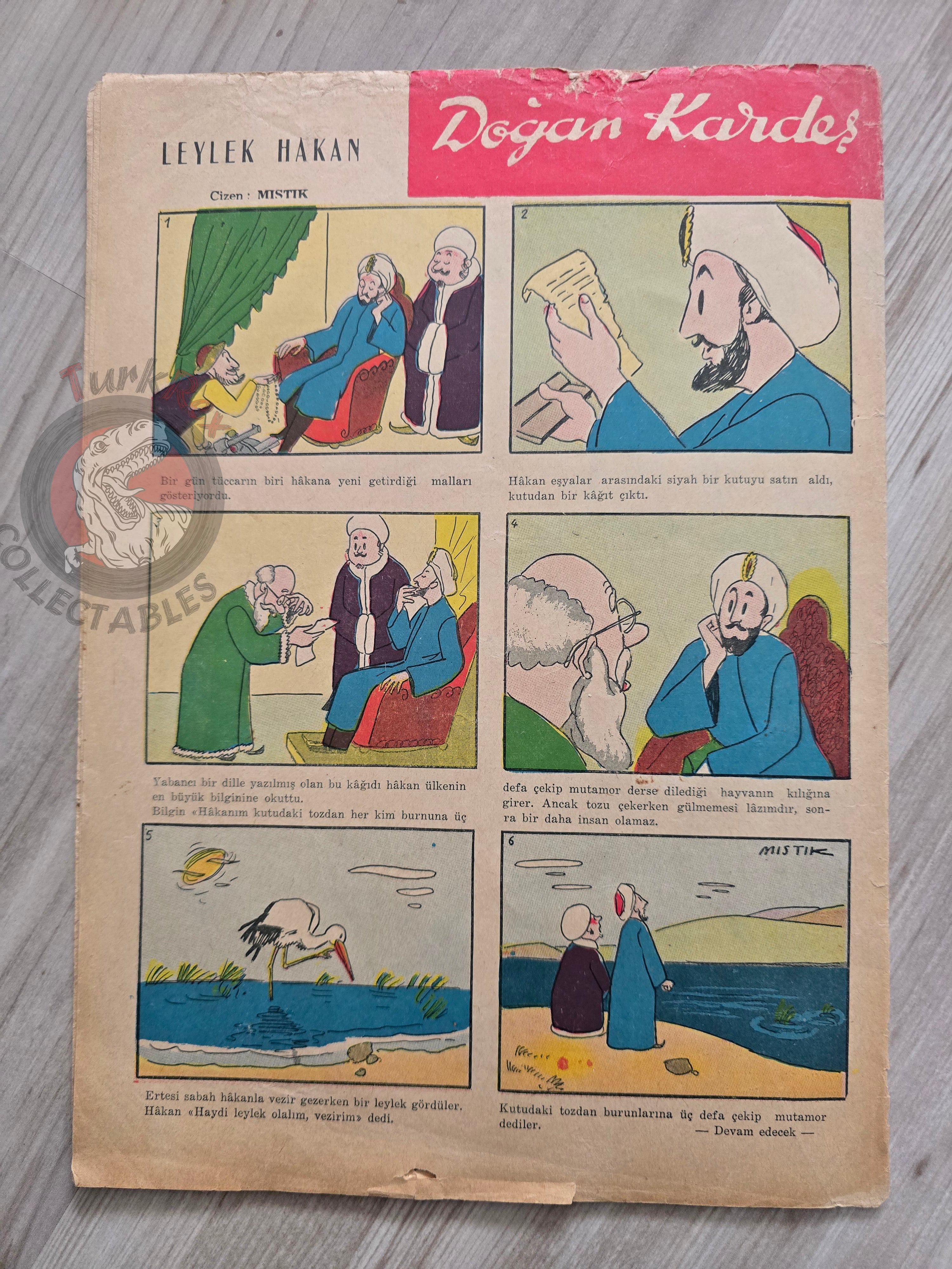 Doğan Kardeş 1952 Magazine #300 Turkish Comic Turkey