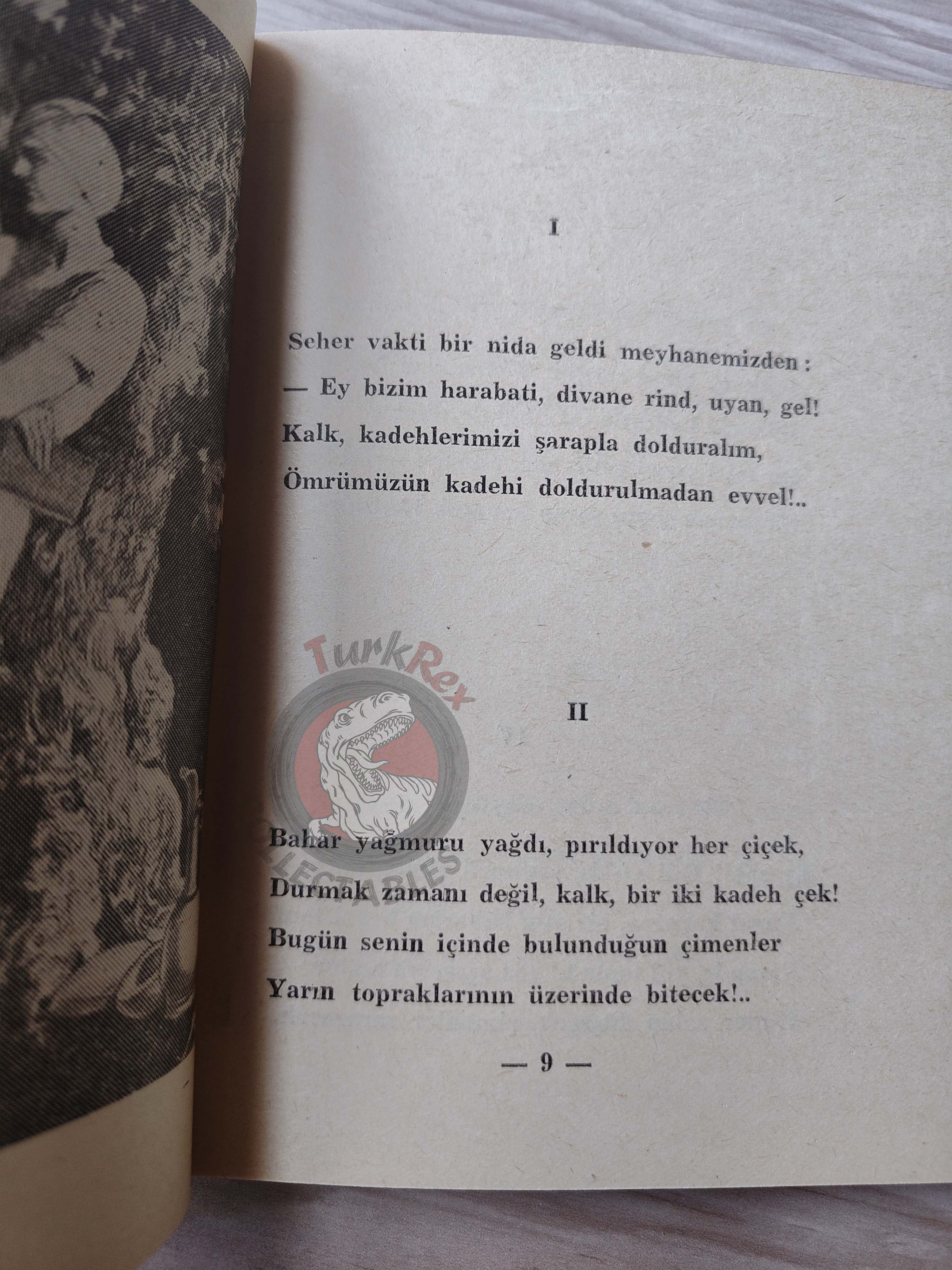 Rubaiyat of Omar Khayyam 1955 Illustrated Turkish Book Turkey