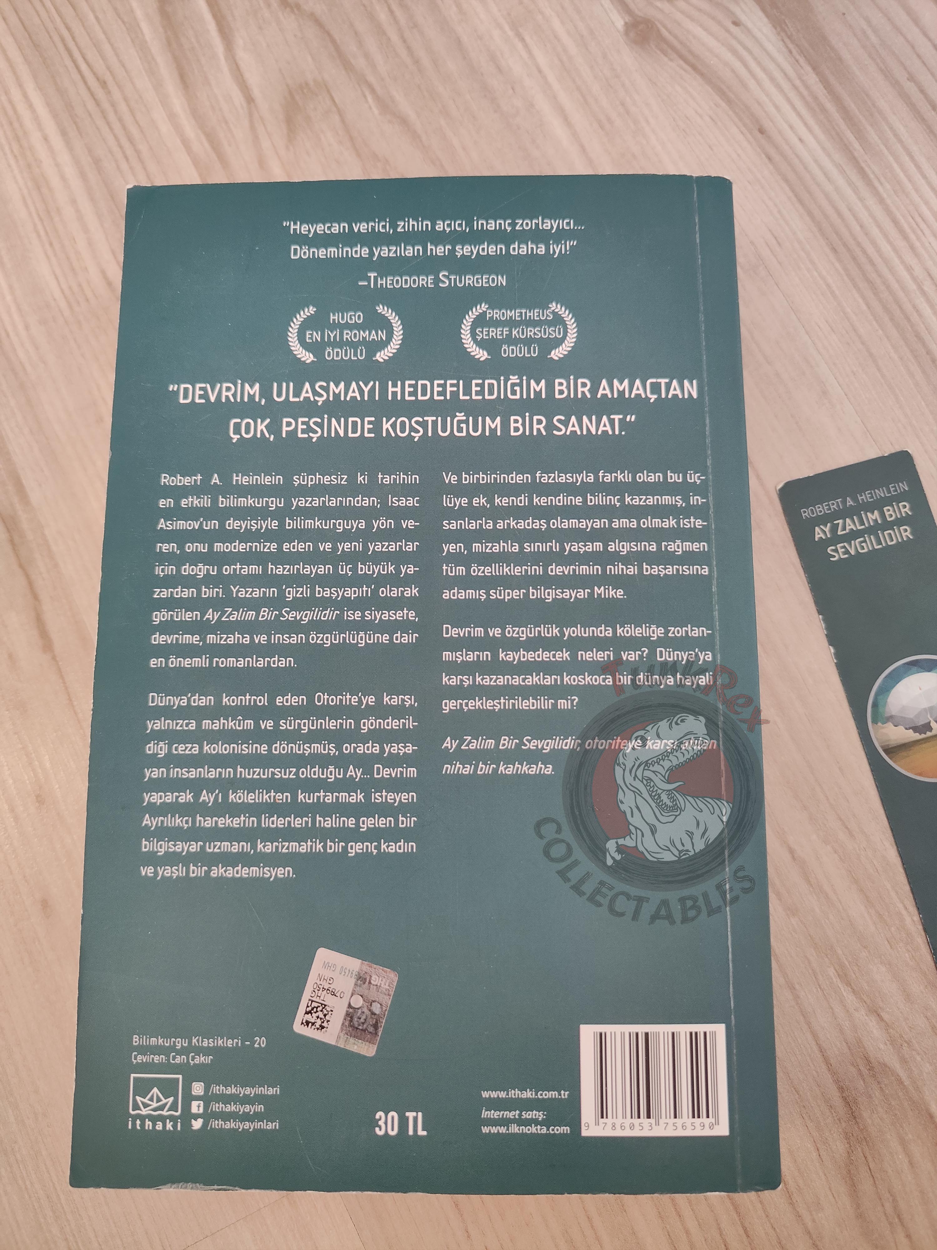 Robert A. Heinlein  – The Moon Is a Harsh Mistress 2017 Turkish Book Turkey