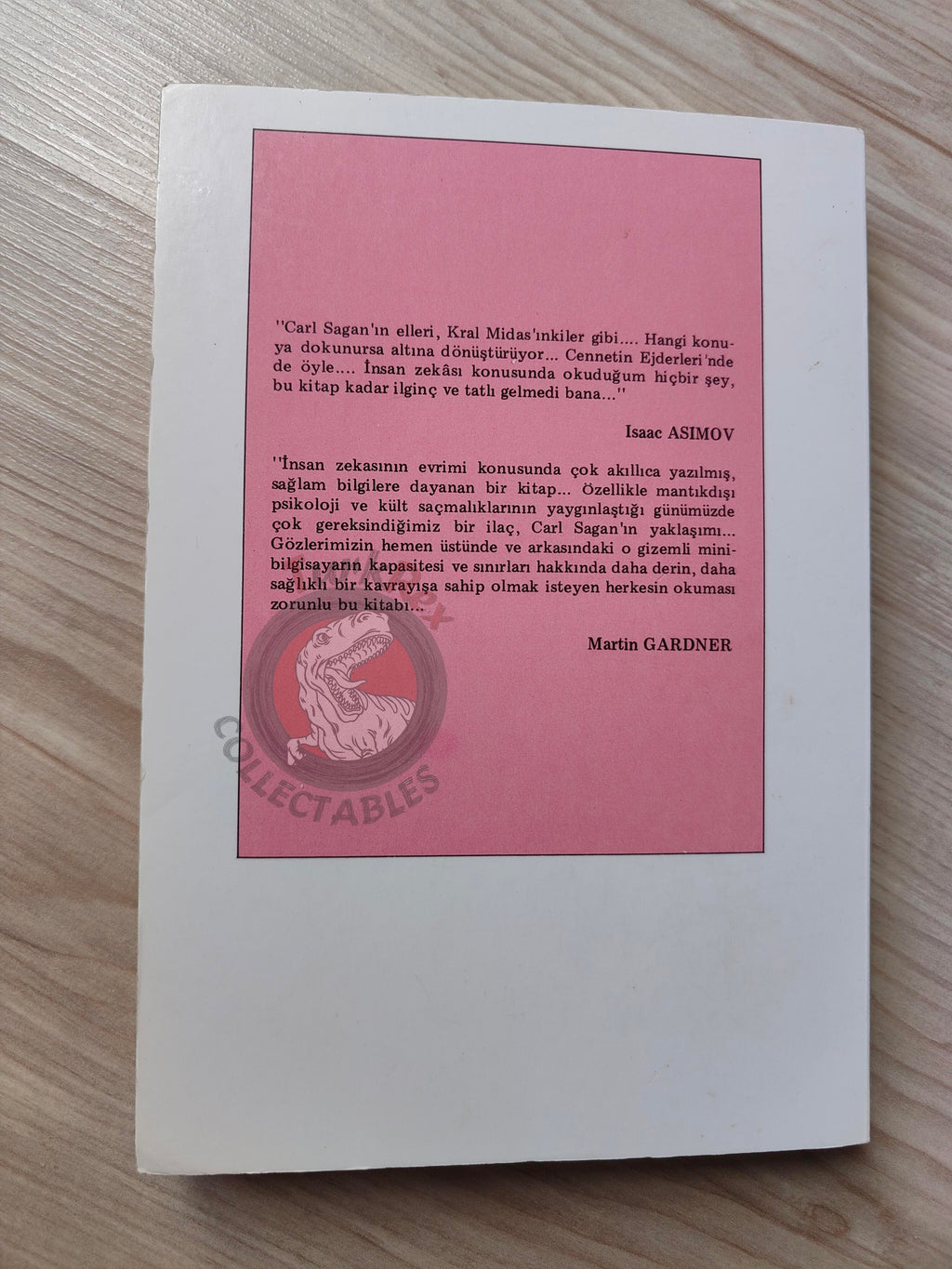 Carl Sagan – The Dragons Of Eden 1986 Turkish Book Turkey
