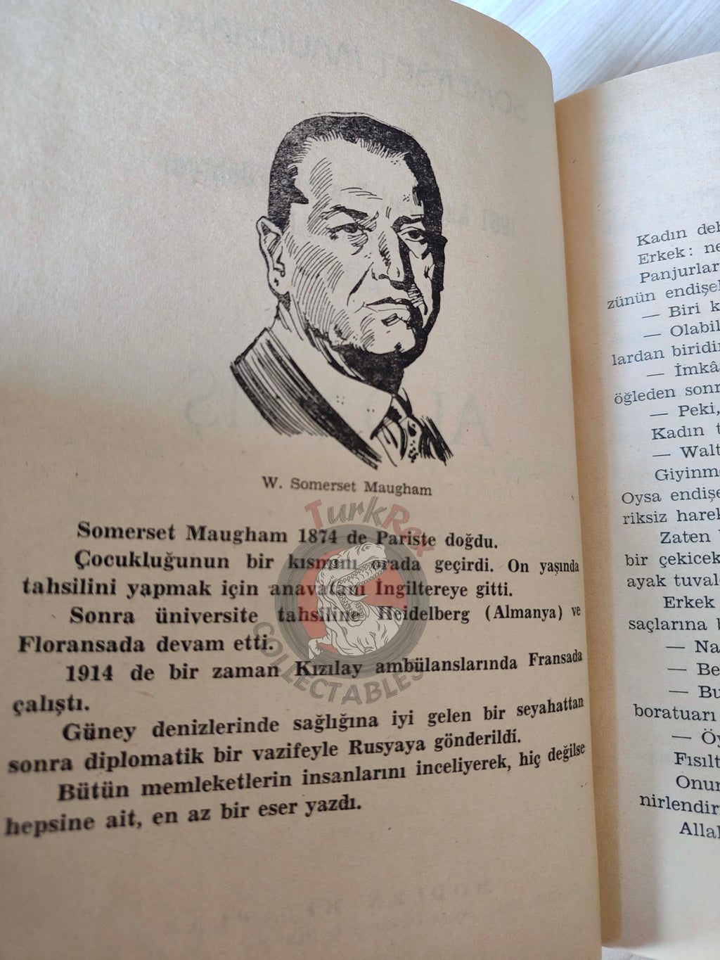 Somerset Maugham – The Painted Veil 1965 HC/DJ 1st Turkish Book Turkey