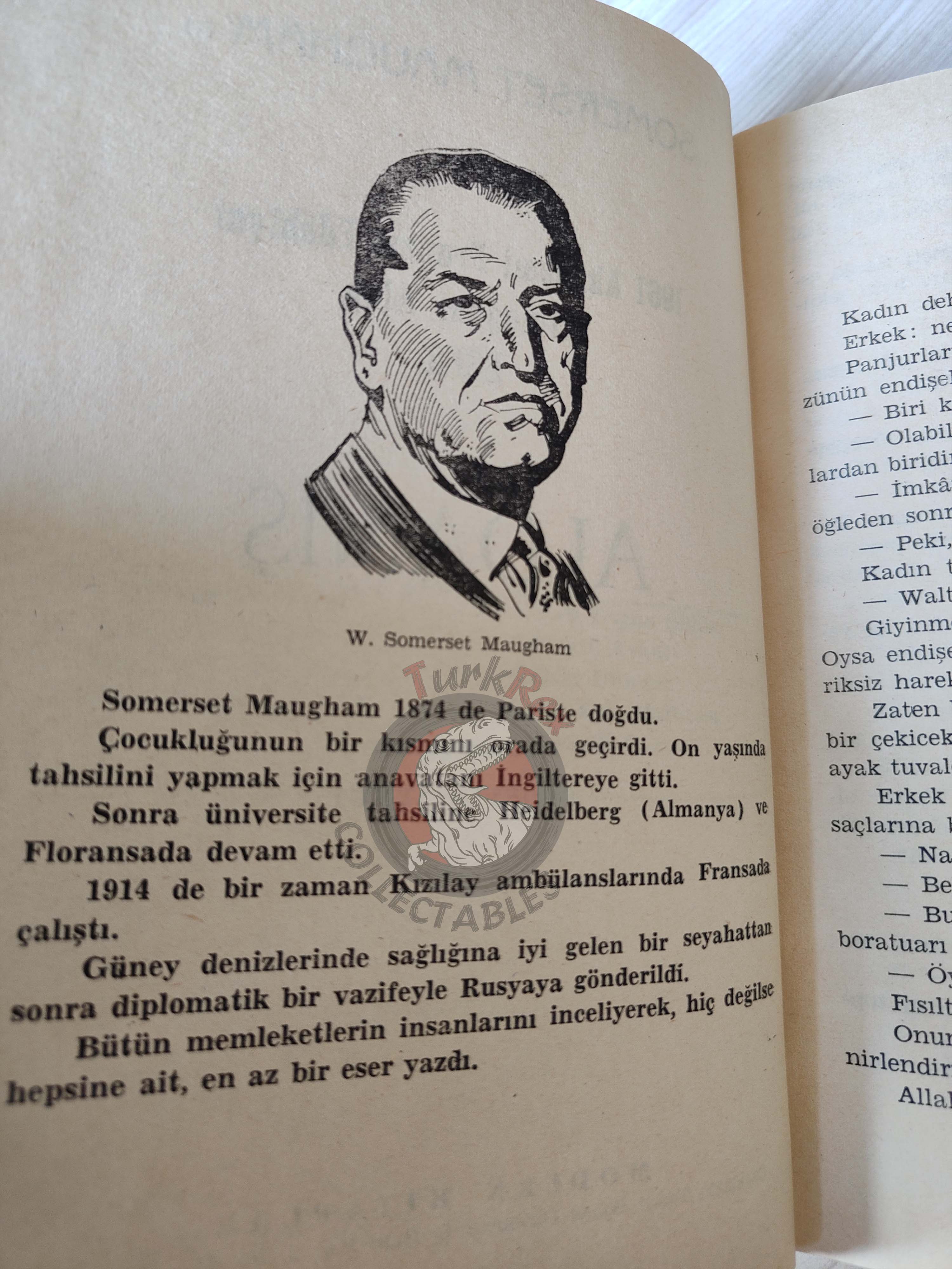 Somerset Maugham – The Painted Veil 1965 HC/DJ 1st Turkish Book Turkey