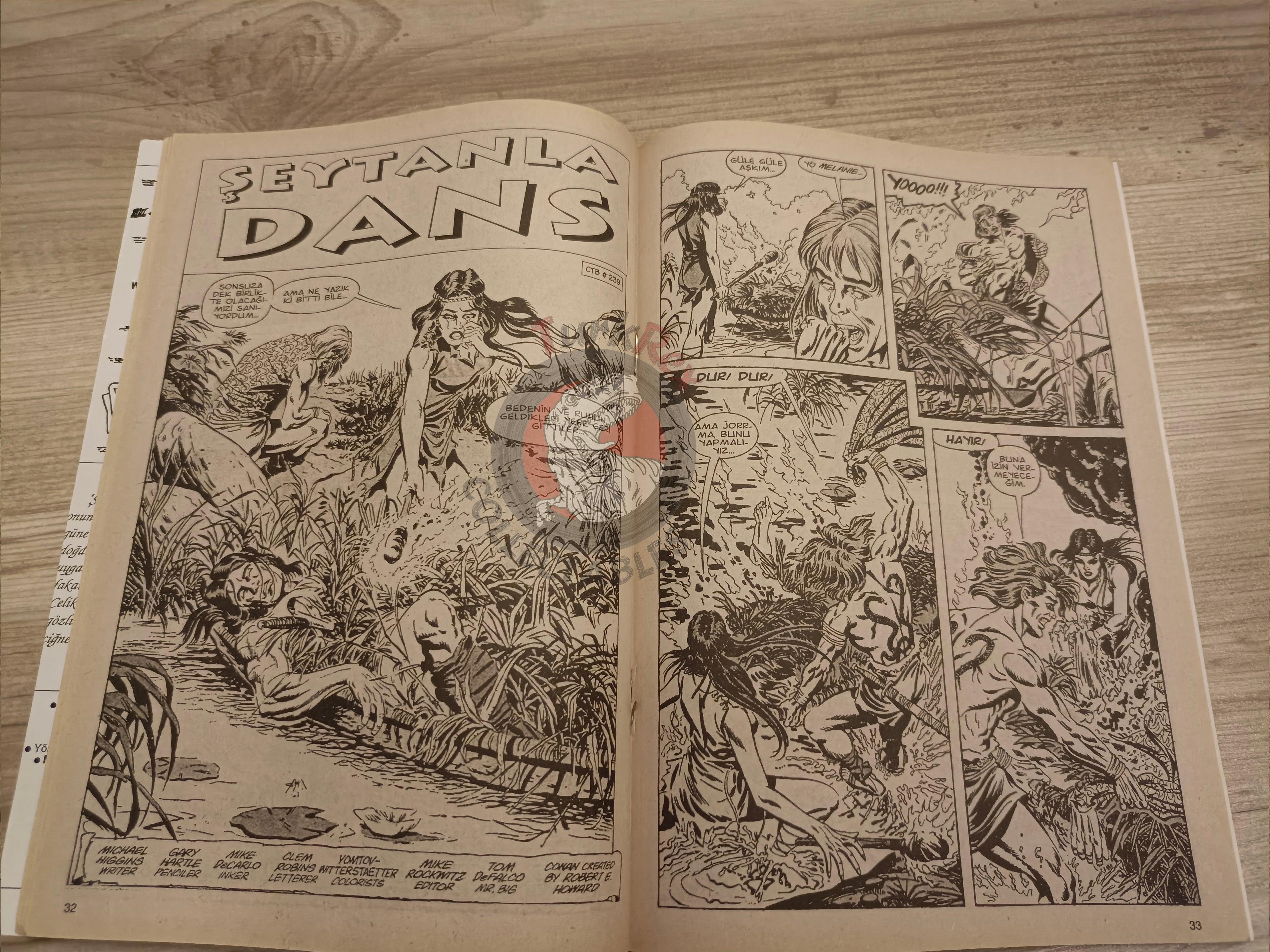 Kral Conan #26 The Barbarian #239 #240 Turkish Comic Turkey SSOC #89