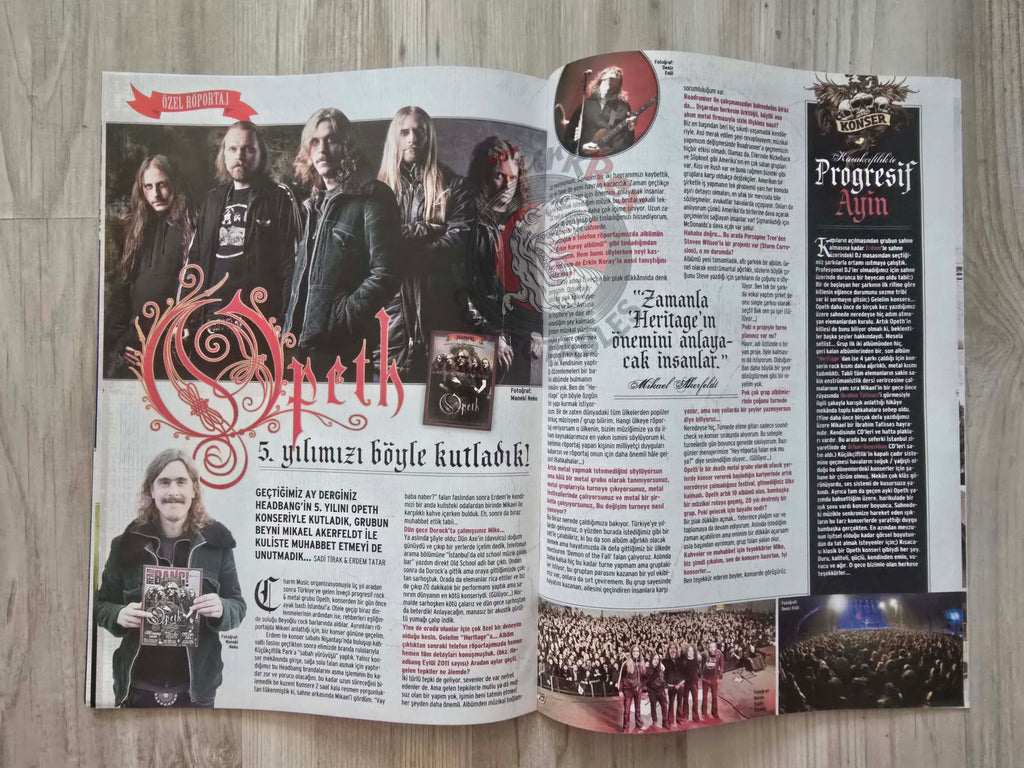 Headbang 2012 Pentagram Turkish Mag Turkey Overkill Ronnie Montrose Moonspell Opeth