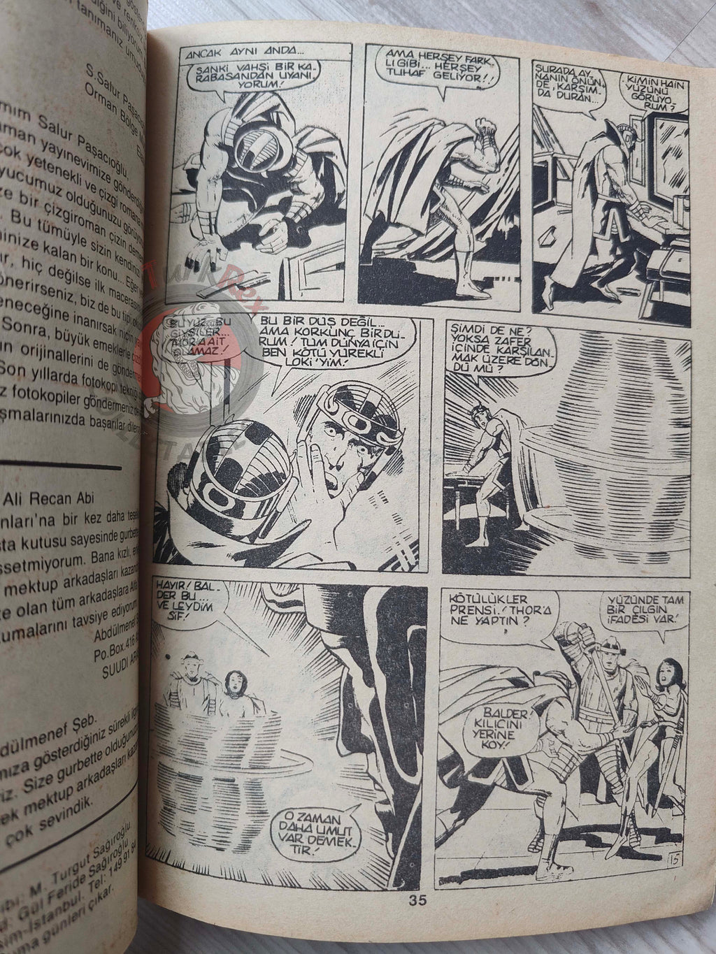 Thor #1 1985 Turkish Comic Turkey The Mighty Thor #178–182 Dr. Doom