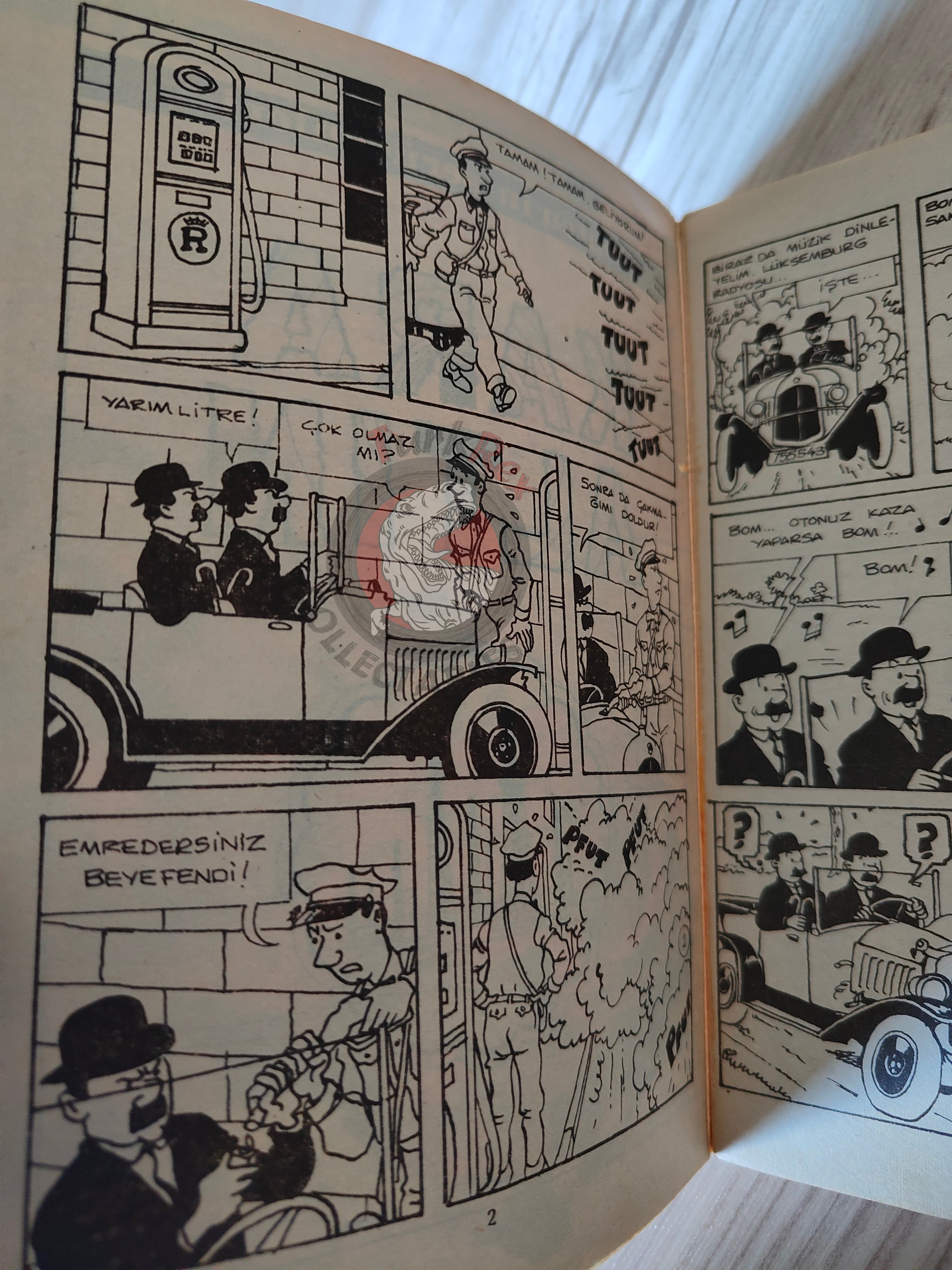 Tintin – Land of Black Gold mid 1980s Turkish Edition Comic Turkey 1