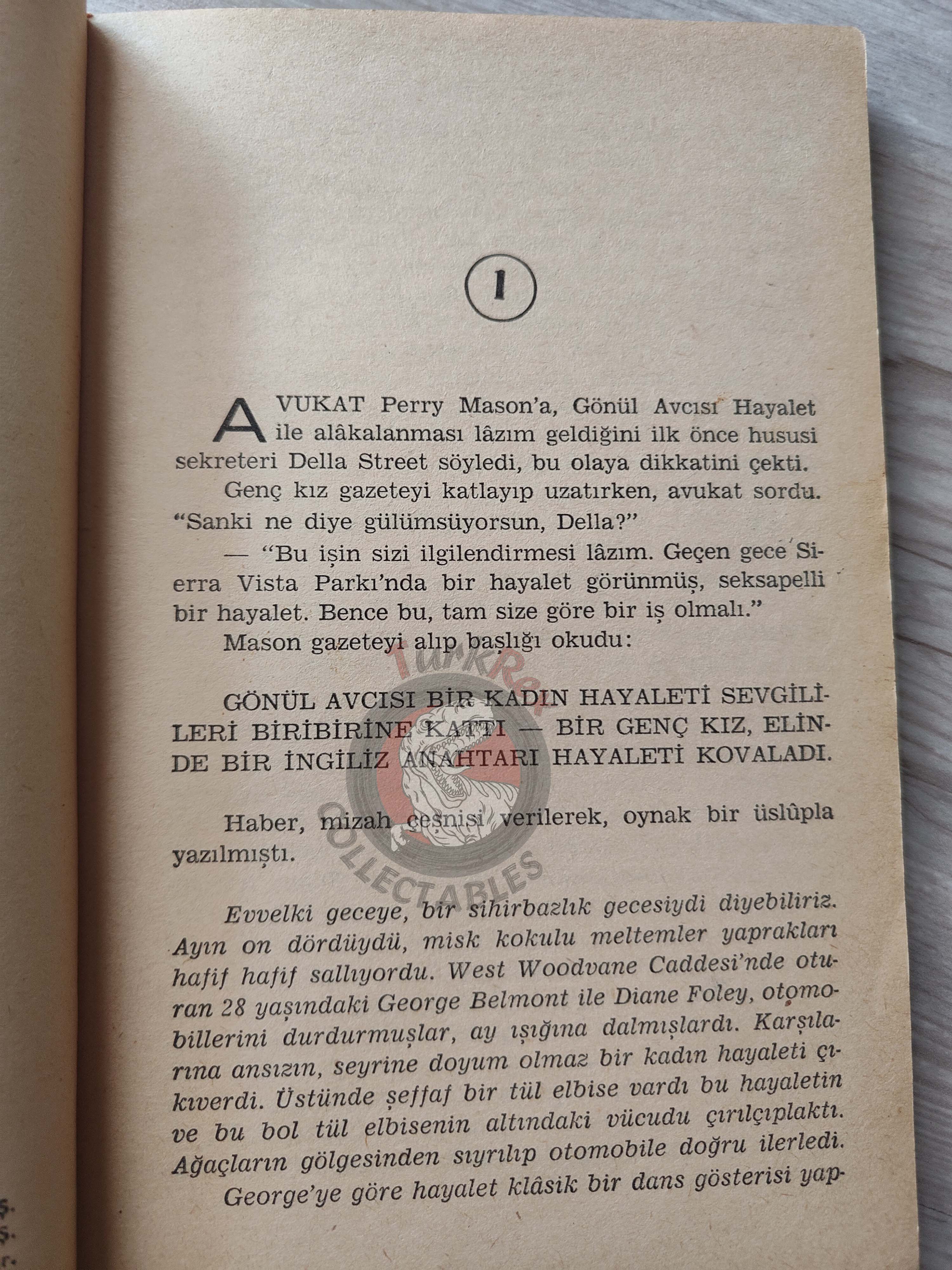 Erle Stanley Gardner – The Case of the Glamorous Ghost 1963 Turkish Book Turkey