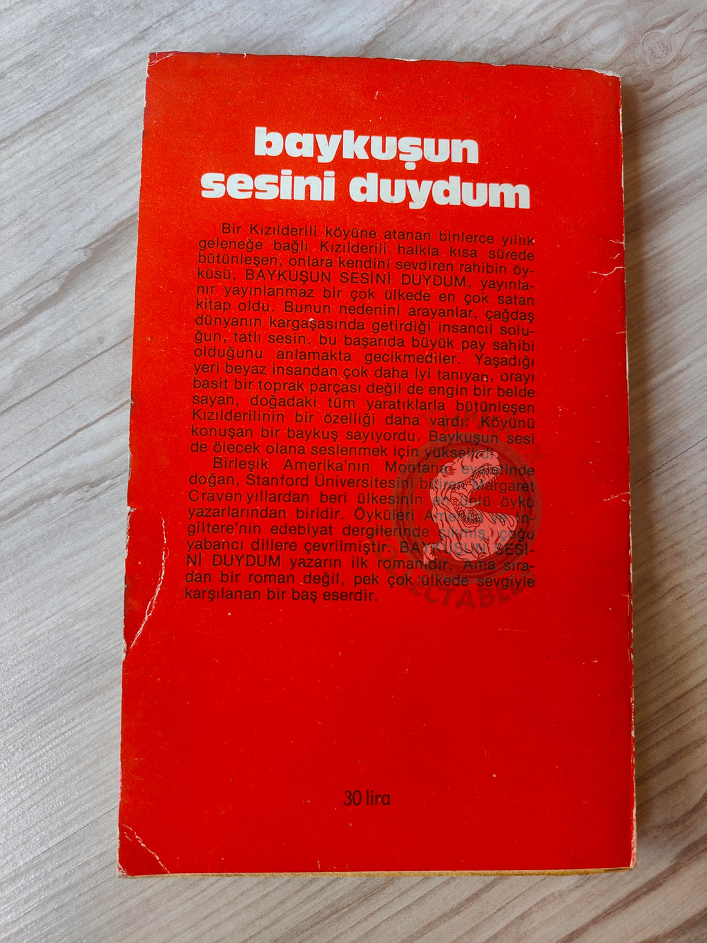 Margaret Craven – I Heard the Owl Call My Name 1978 1st Turkish Book Turkey