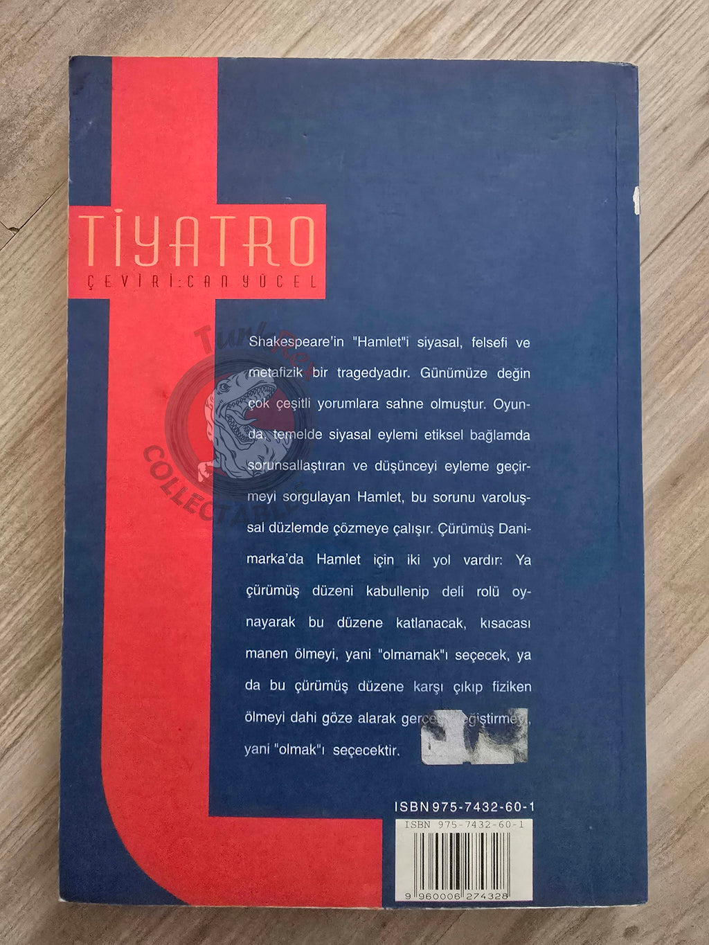 William Shakespeare – Hamlet 1996 Turkish Book Turkey
