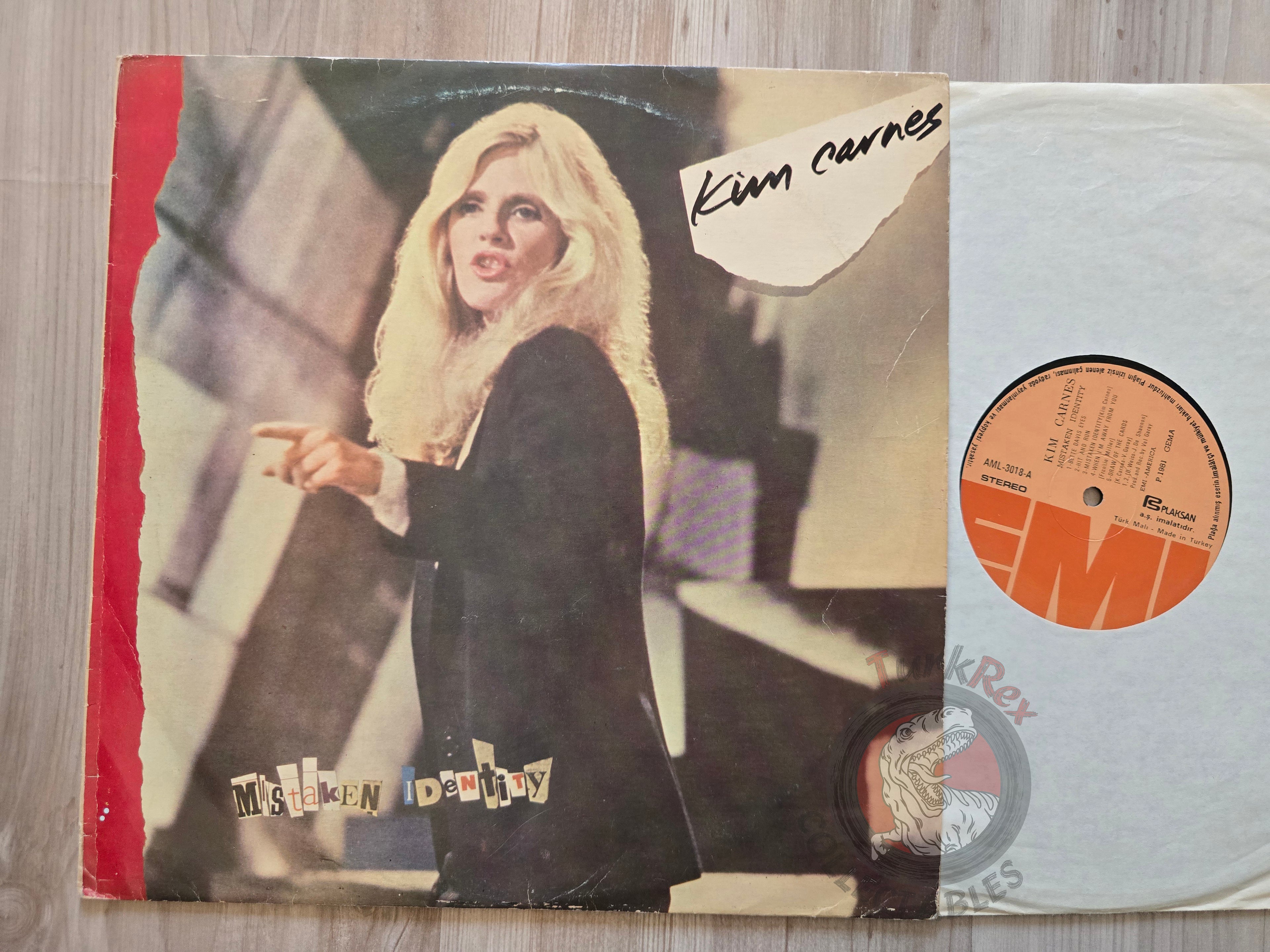 Kim Carnes – Mistaken Identity Turkish Pressing Vinyl Turkey Edition