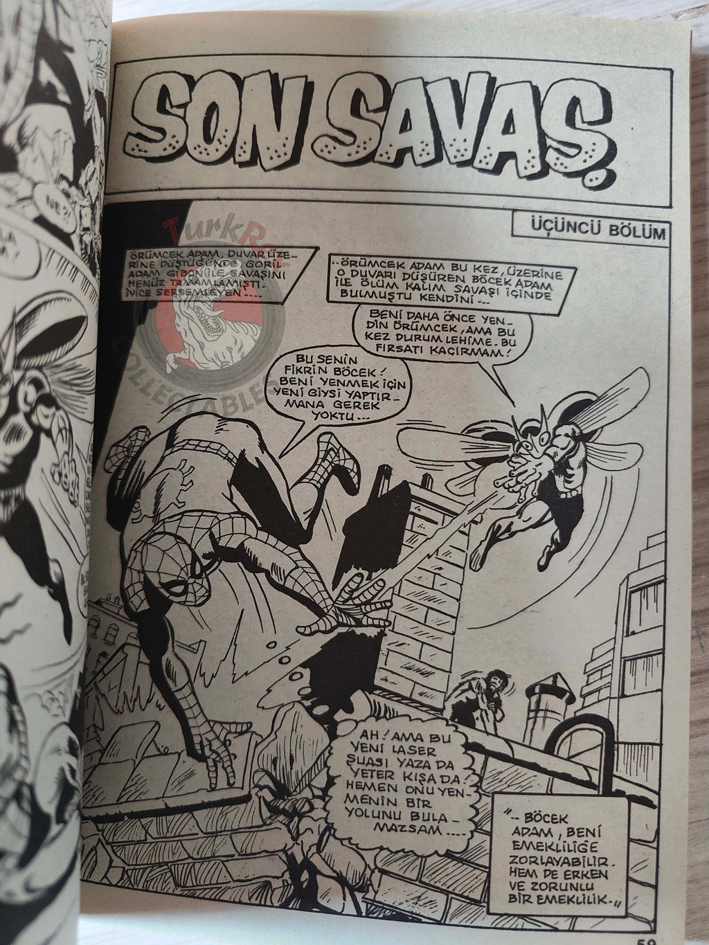 Spider-Man Vol #103 Turkish Comic Turkey Spectacular #58 #59 #60 #71 #67 Indiana Jones