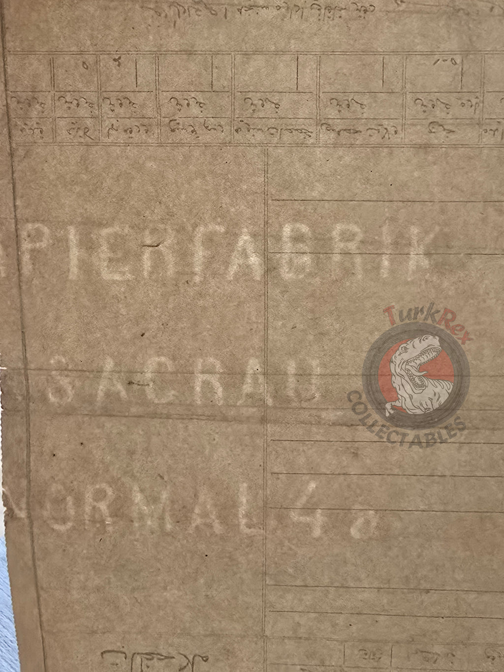 Ottoman 1922 Land Deed Agricultural Land in Kilis Manbij Syria Title Watermarked Papierfabrik Sacrau