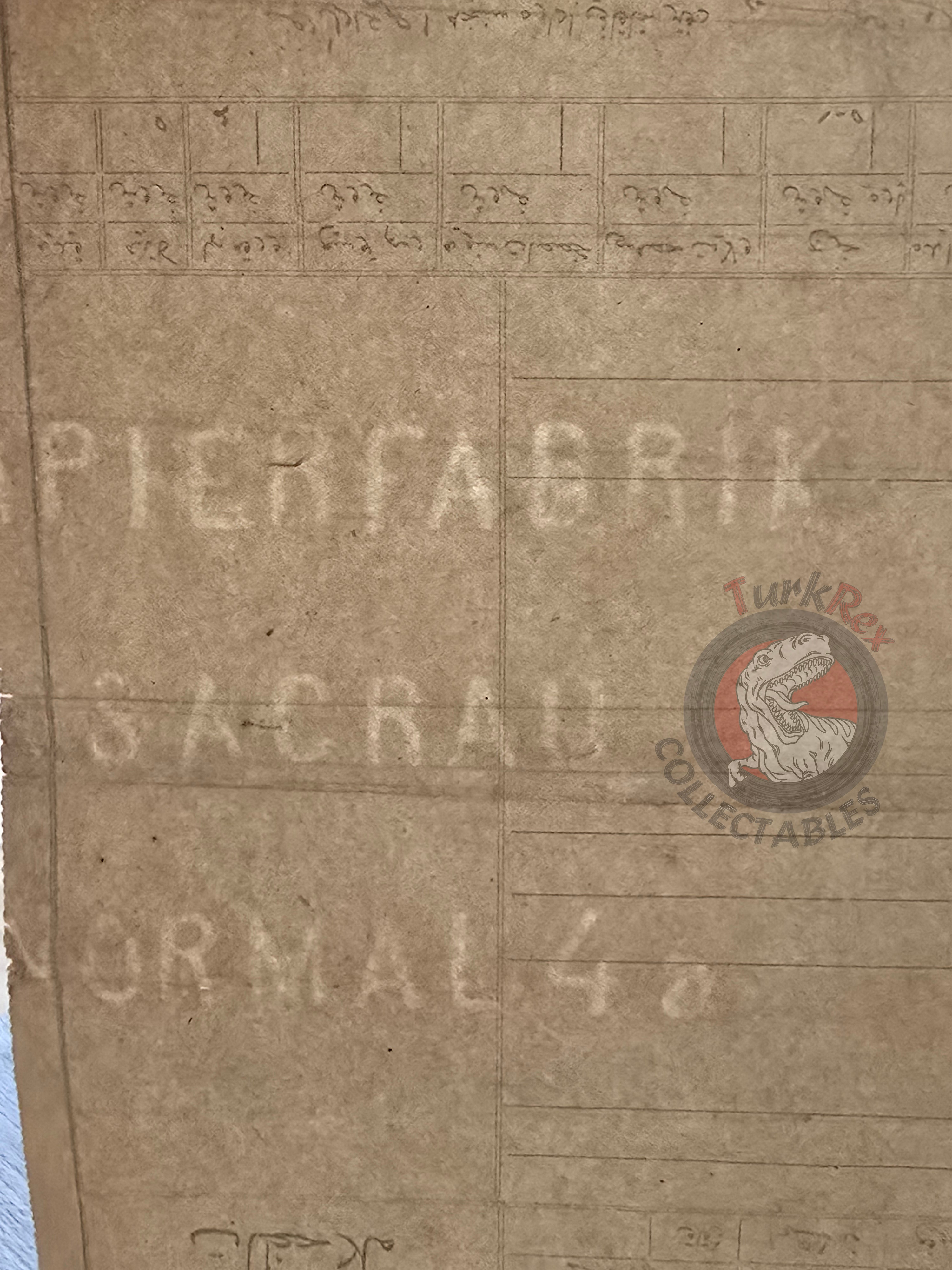 Ottoman 1922 Land Deed Agricultural Land in Kilis Manbij Syria Title Watermarked Papierfabrik Sacrau