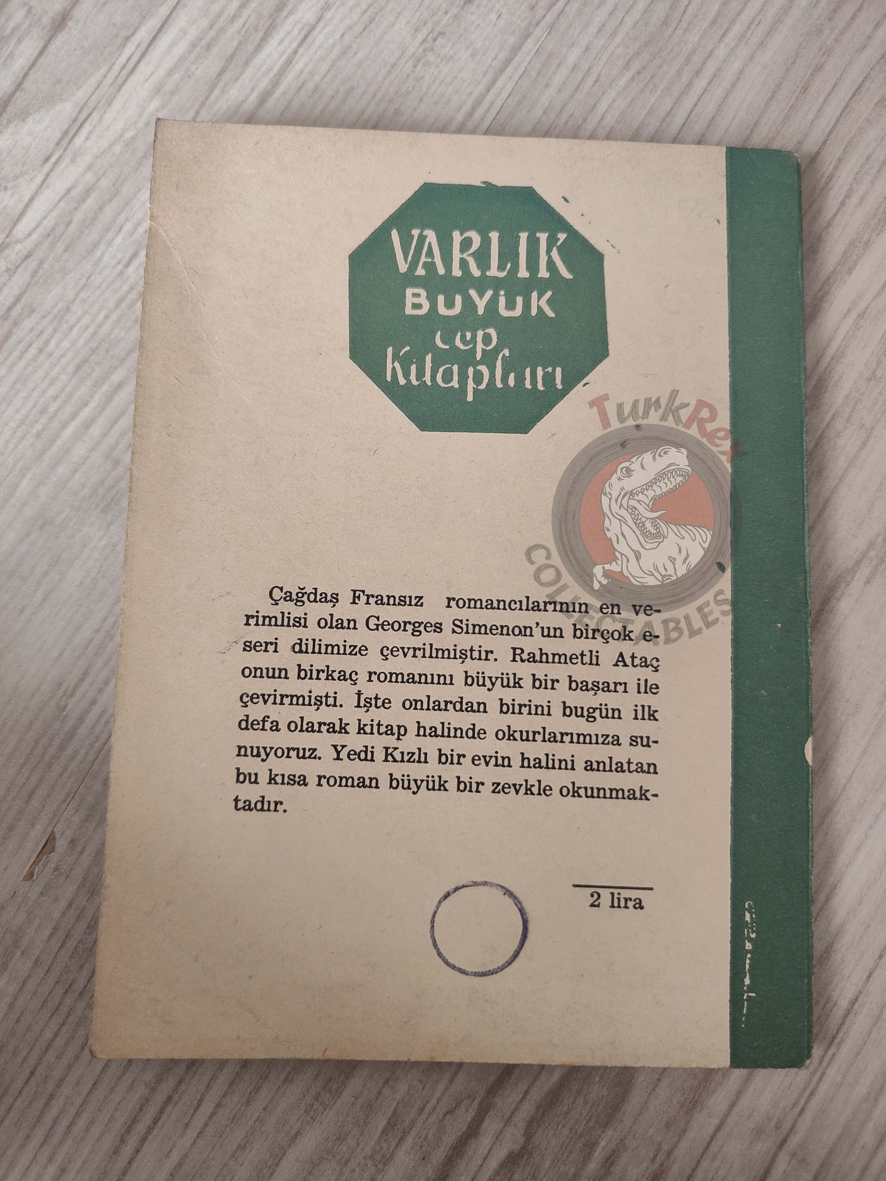 Georges Simenon – Maison des Sept Jeunes Filles 1960 1st Turkish Book Turkey