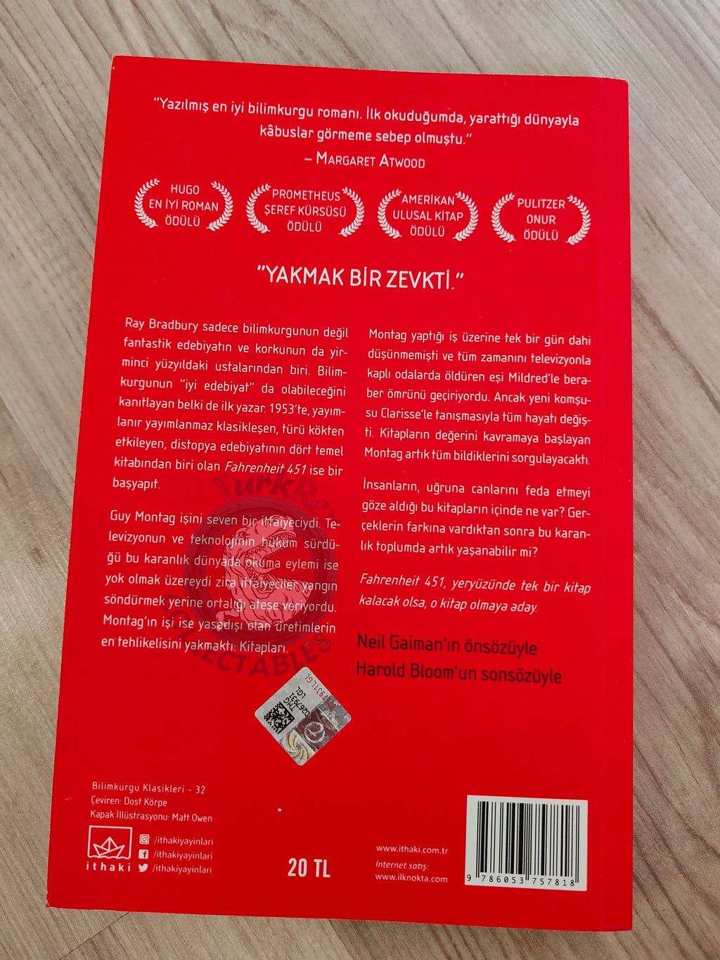 Ray Bradbury – Fahrenheit 451 2018 Turkish Book Turkey